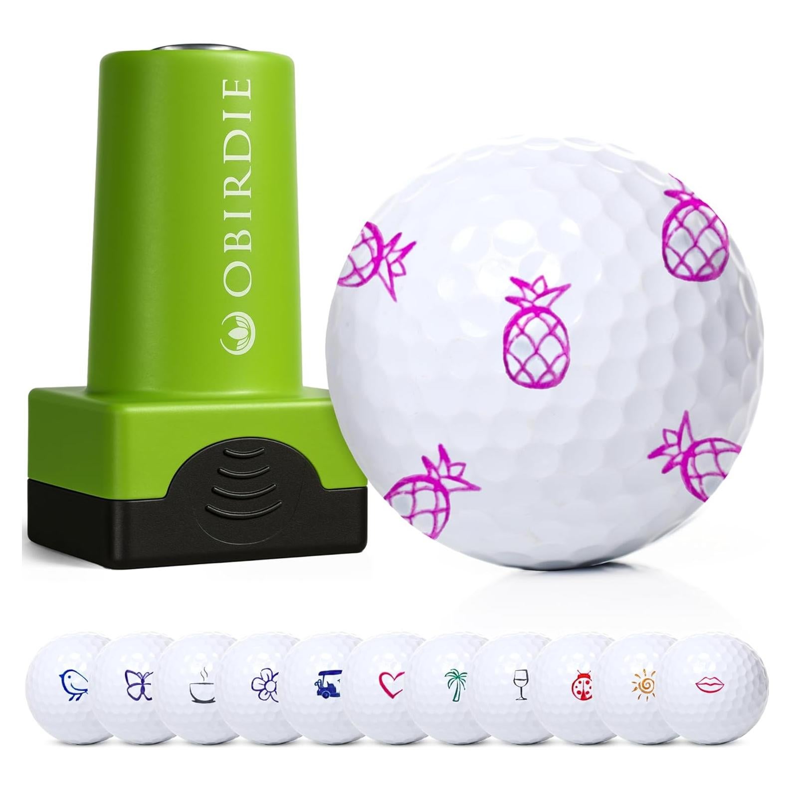 Sello de Pelota de Golf Obirdie Birdie Piña Autoinking 5.7x3.2cm