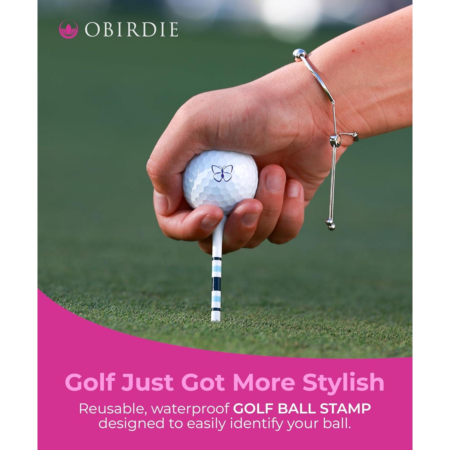 Sello de Pelota de Golf Obirdie Birdie Piña Autoinking 5.7x3.2cm