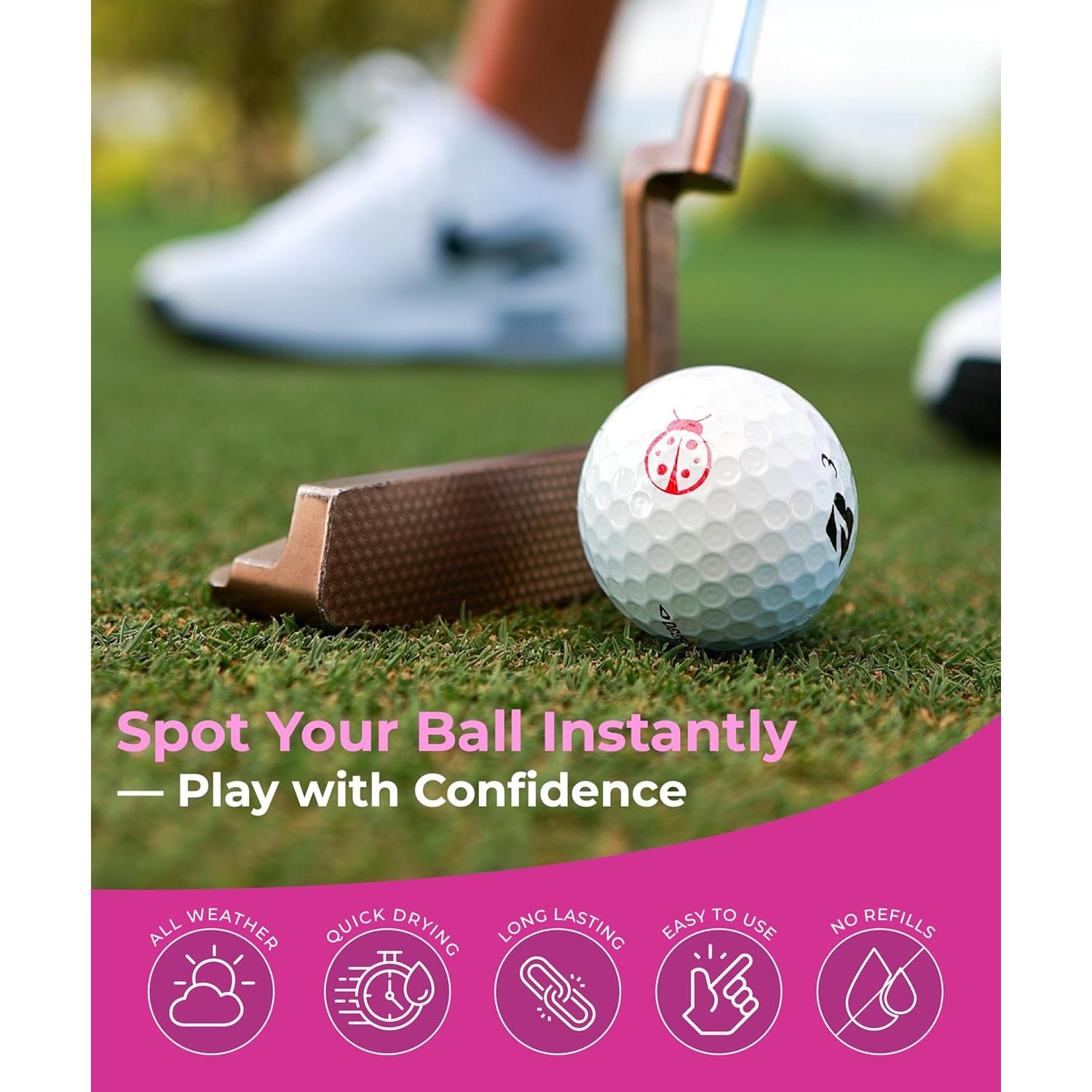 Sello de Pelota de Golf Obirdie Birdie Piña Autoinking 5.7x3.2cm