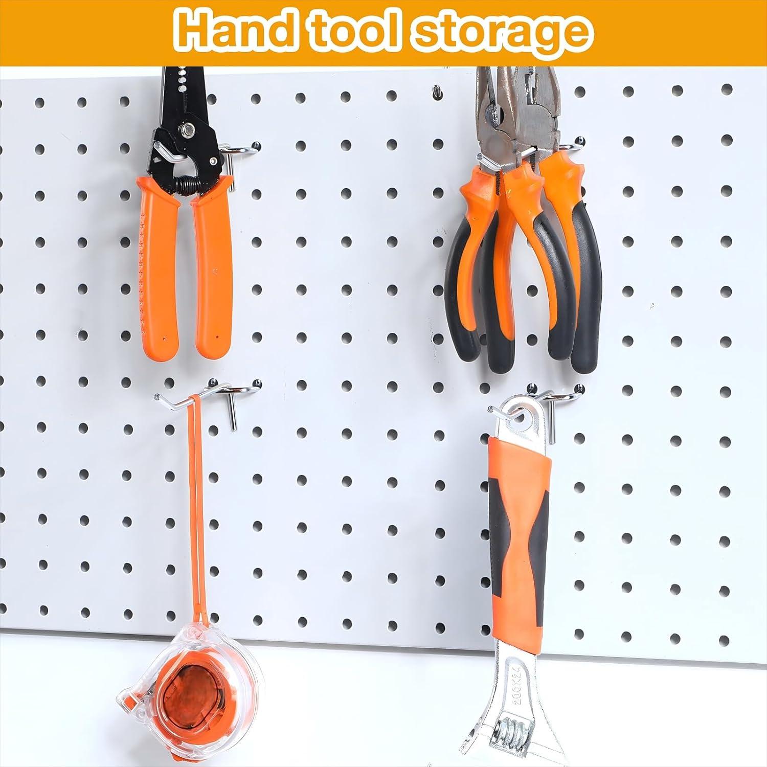 Ganchos para Tablero de Clavos Funrous 100 Piezas Acero Inoxidable