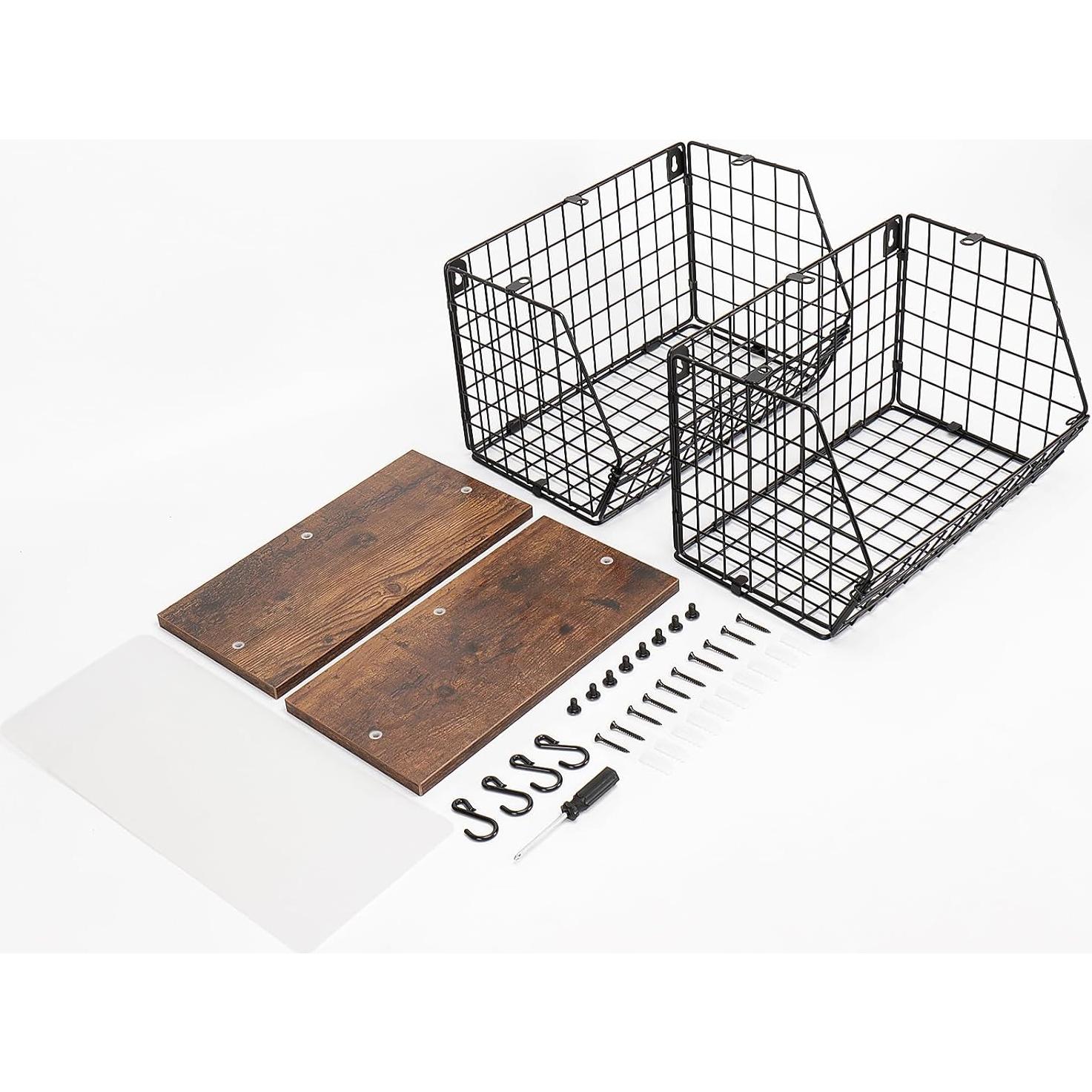 Cesta de Frutas Livabber con Estante y Ganchos - 2 Paquete