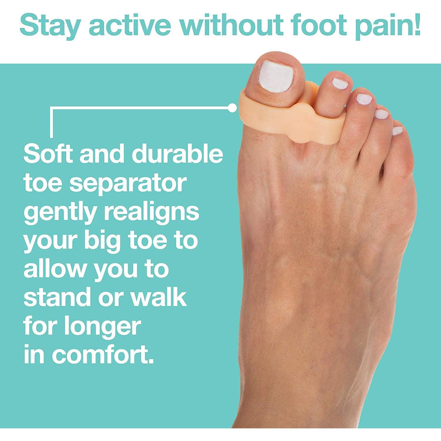 Separadores de Dedos ZenToes Corrector de Juanetes Gel Beige