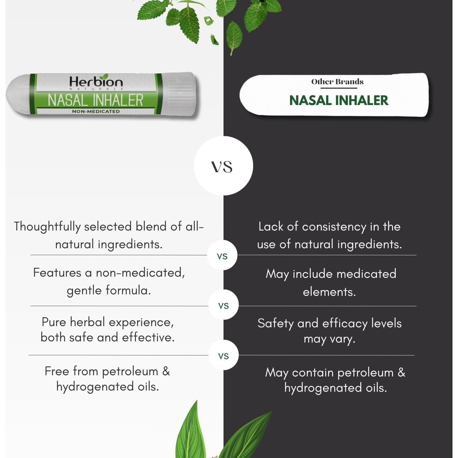 Inhalador Nasal Herbion Naturals No Medicado 1.5ml Alivio Congestión