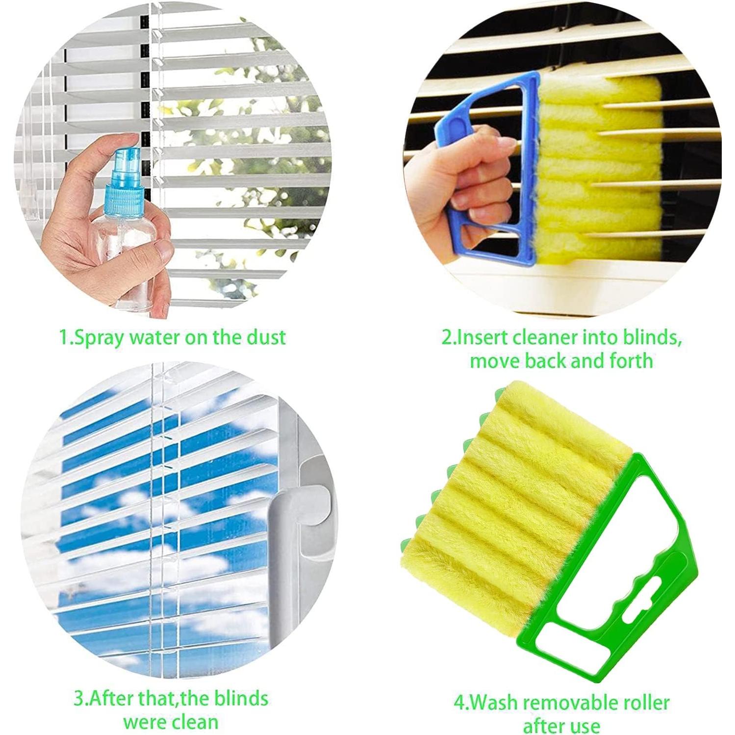 Limpiador de Persianas 7 Lamas Hokoad - Cepillo Lavable