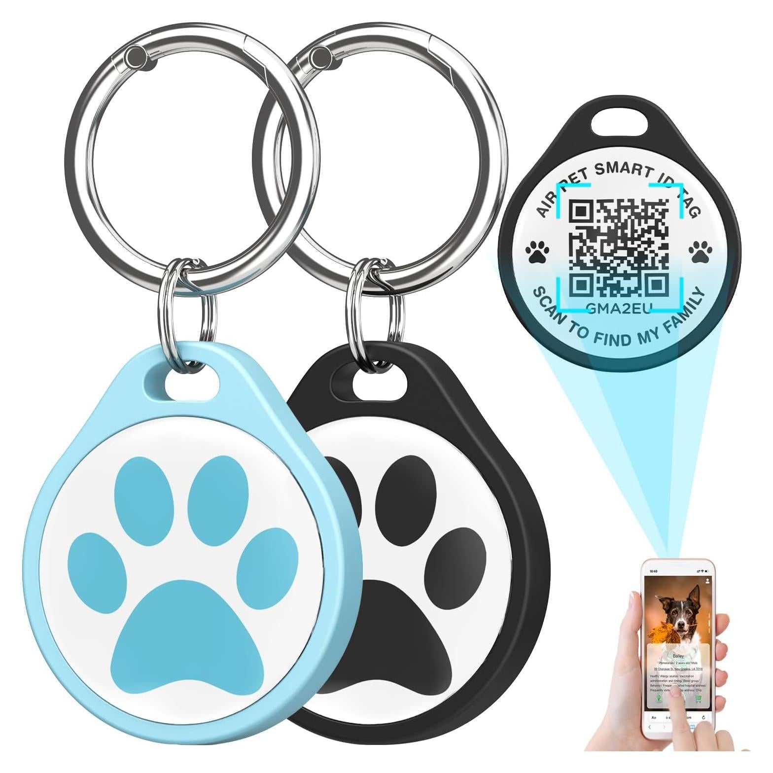 Etiqueta de Identificación para Mascotas AIR - 2 Pcs con Código QR