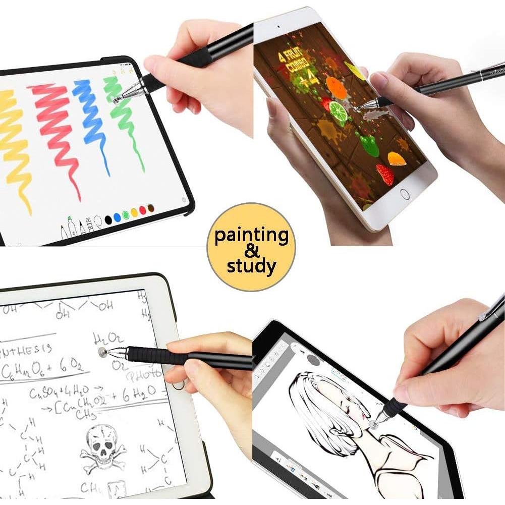 Lápiz Estilográfico Capacitivo Mixoo 2-en-1 Negro Alta Precisión