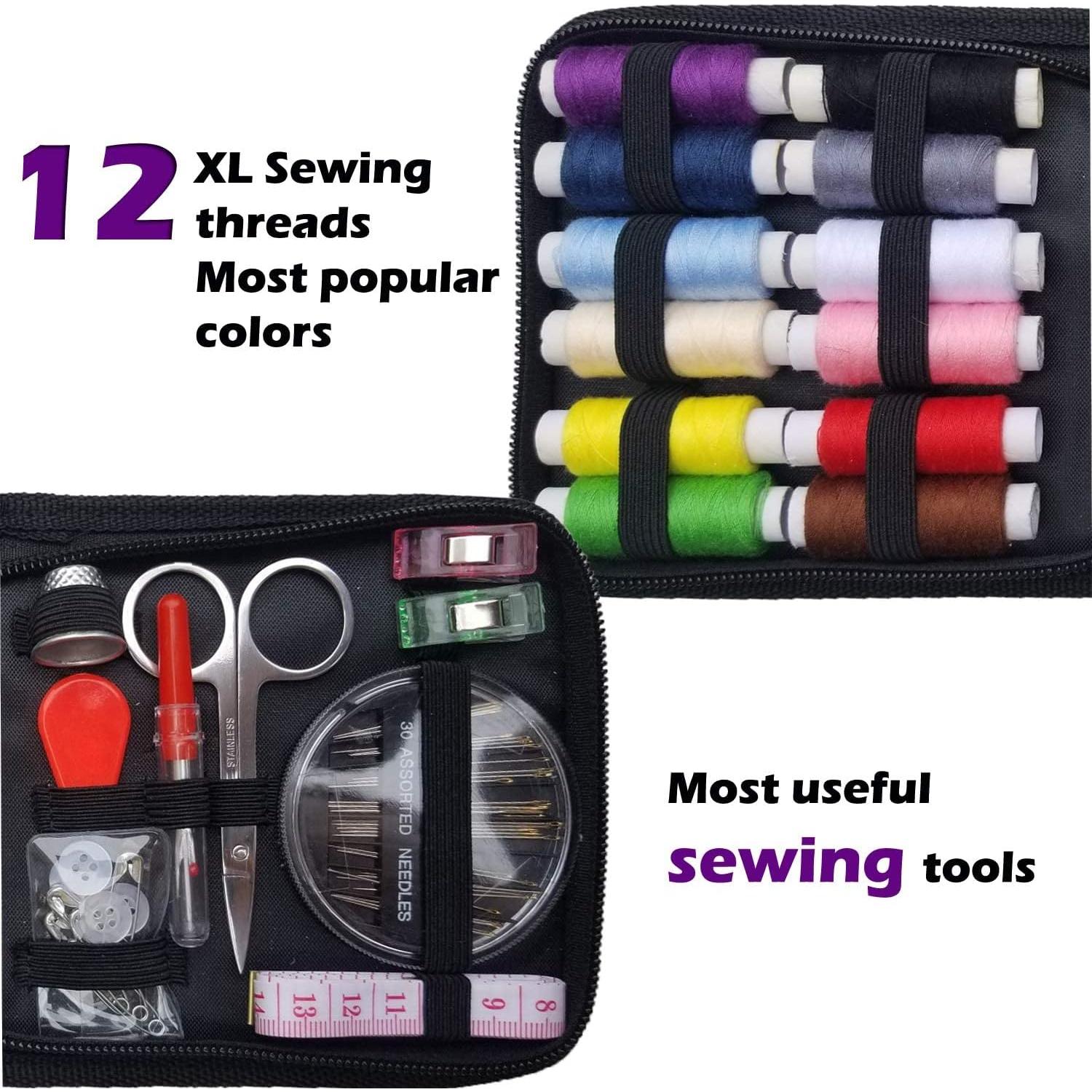 Kit de Costura Portátil Artika 59 Piezas - Tijeras, Hilo, Cinta Métrica