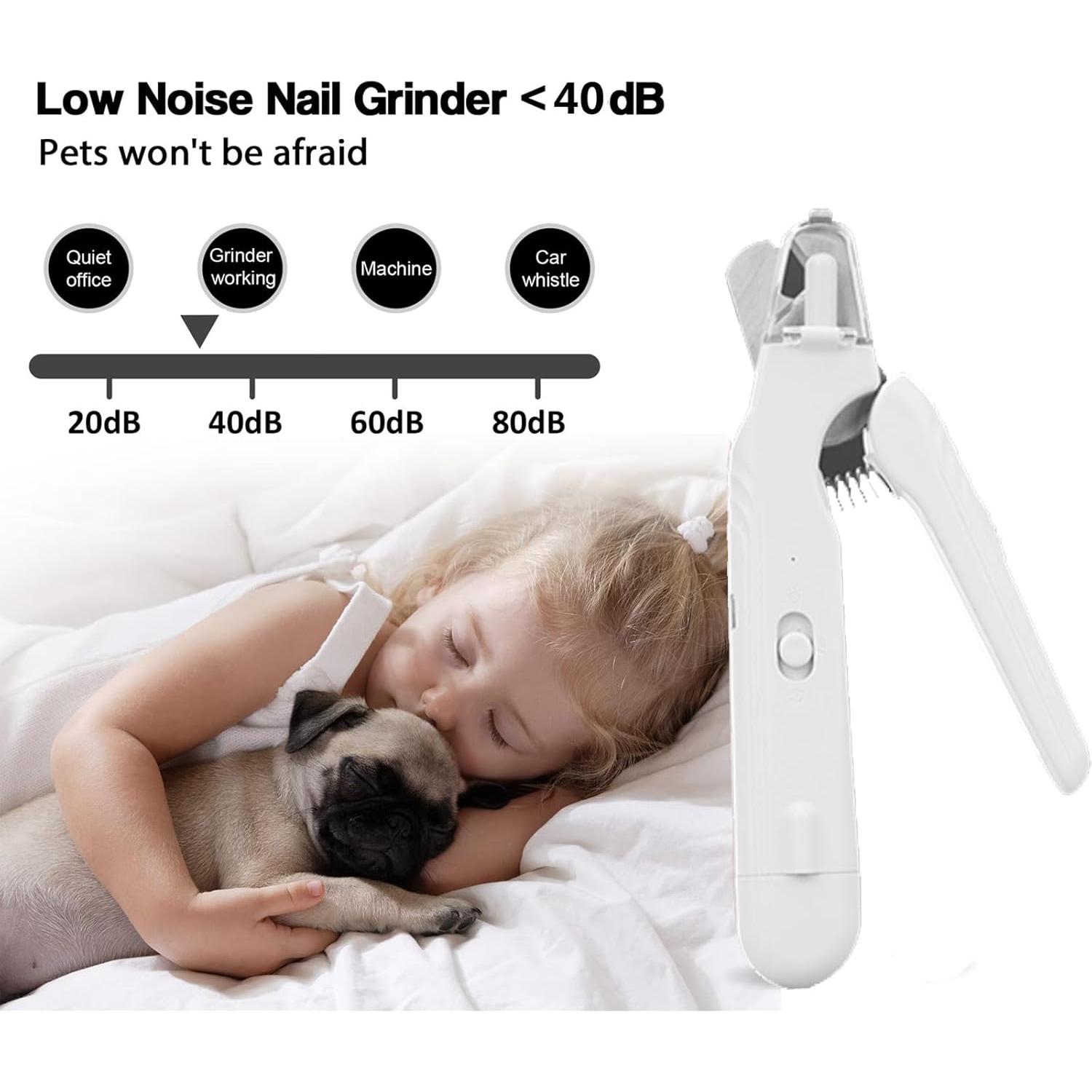 Cortador de Uñas Eléctrico Profesional MEPEREZ PC-666 Blanco