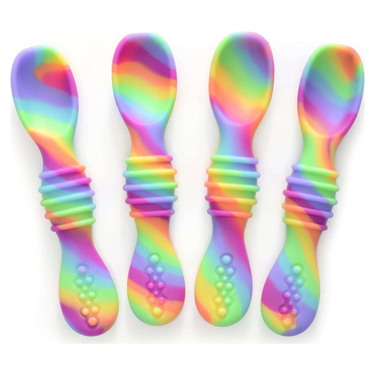 Conjunto de Cucharas de Silicona PrimaStella 4 Piezas Bebés