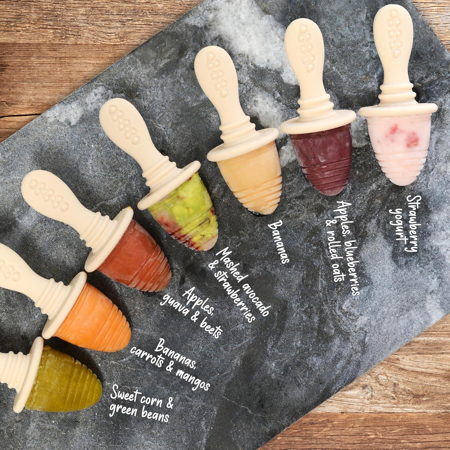 Molde de Popsicle PrimaStella de Silicona - 4 Porciones - 100% Libre de BPA