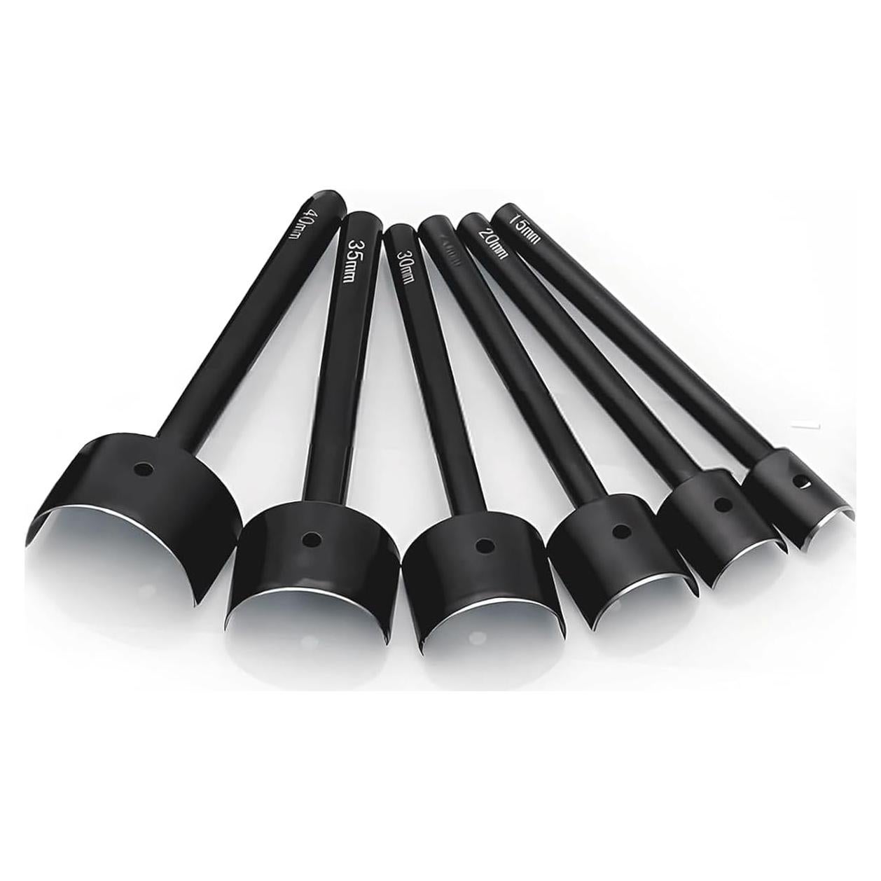 Juego de 6 Piezas de Punzones de Cuero Aulufft 15-40mm