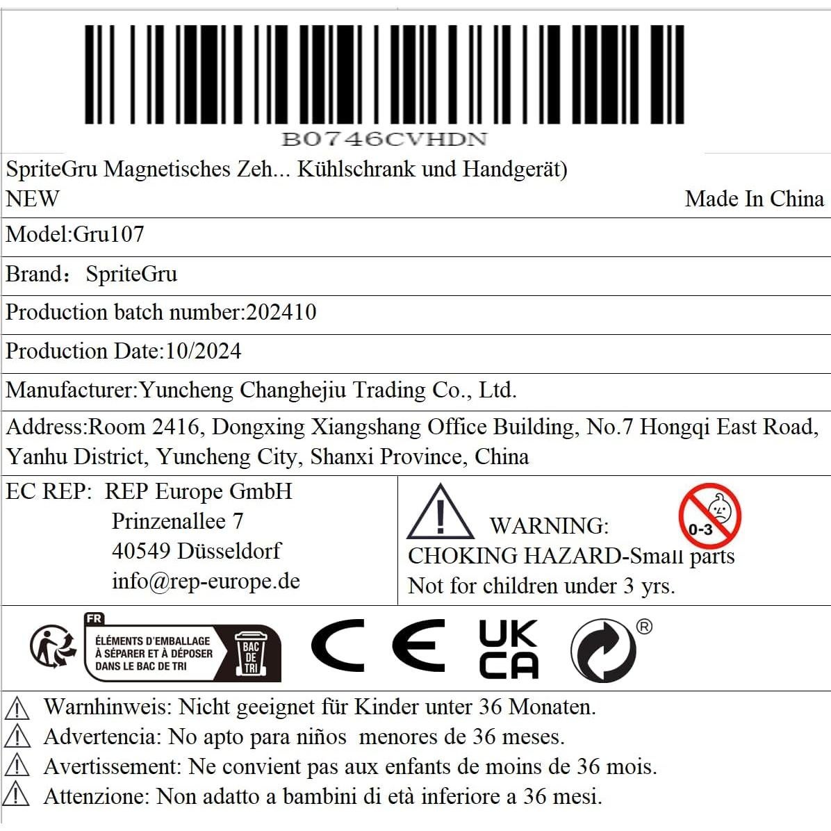 Juego de 10 Marcos Magnéticos SpriteGru con 55 Discos Coloridos