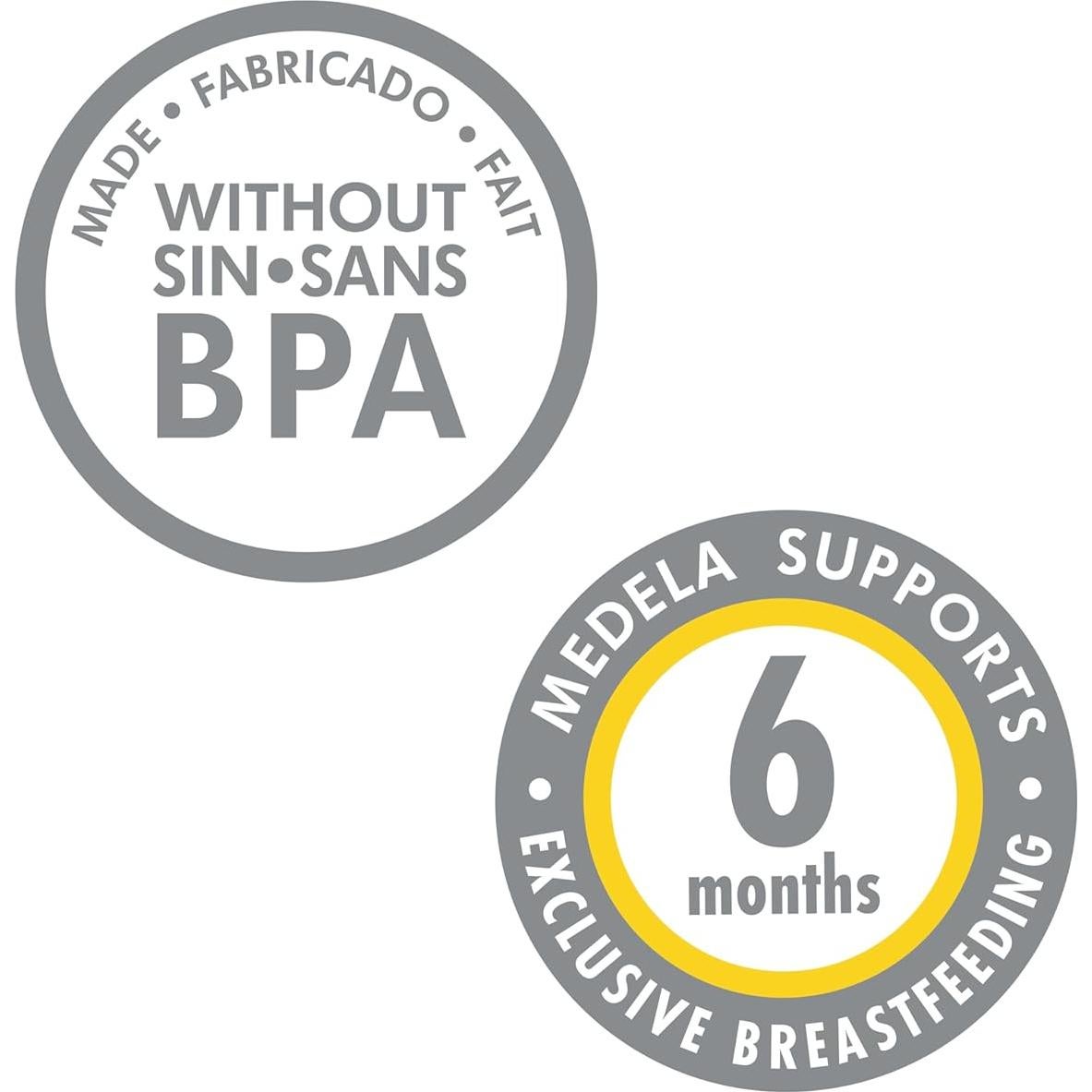 Botellas de Almacenamiento de Leche Materna Medela 148 ml, Paquete de 6