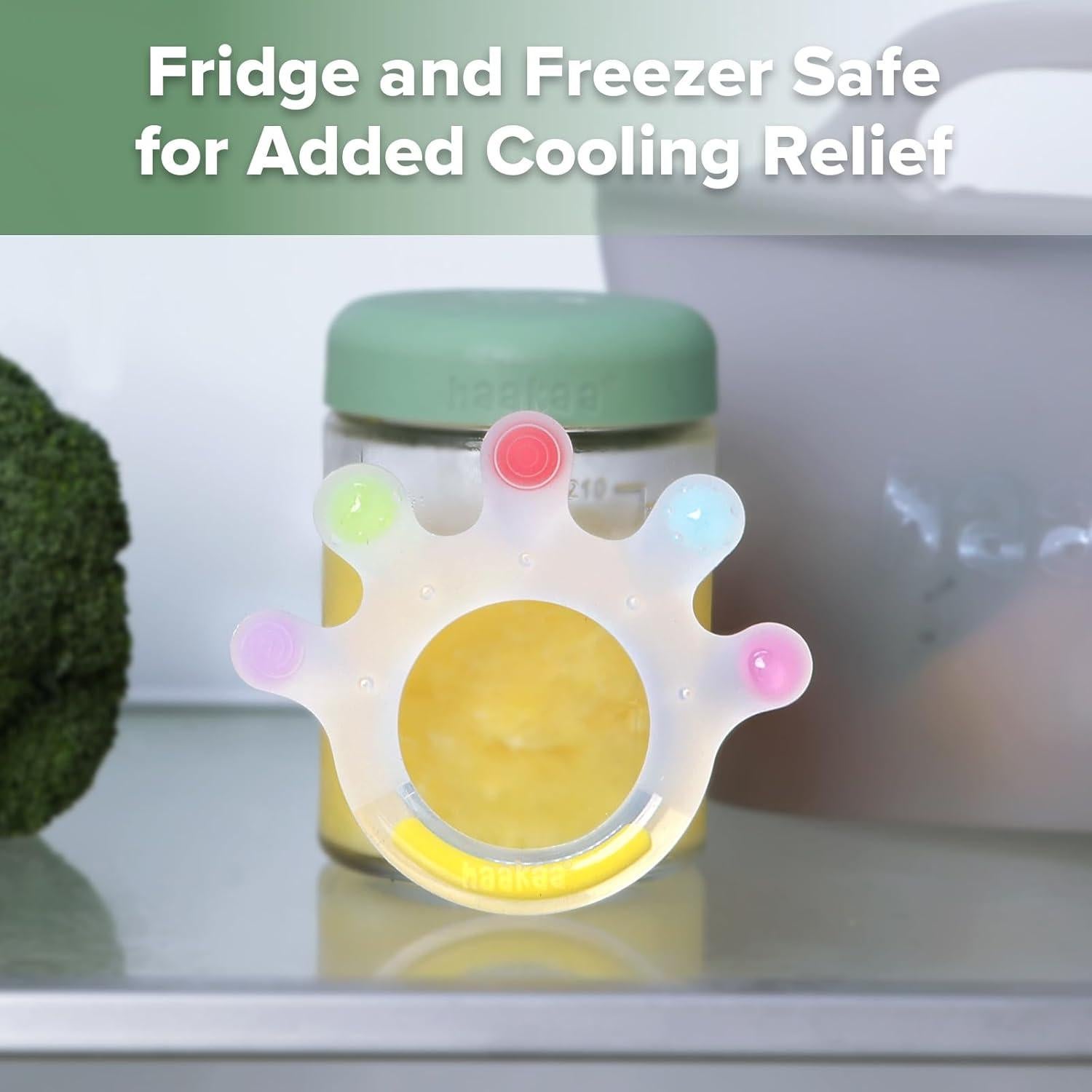 Mordedor de Silicona Haakaa Dinky Digits Palm 0-12 Meses