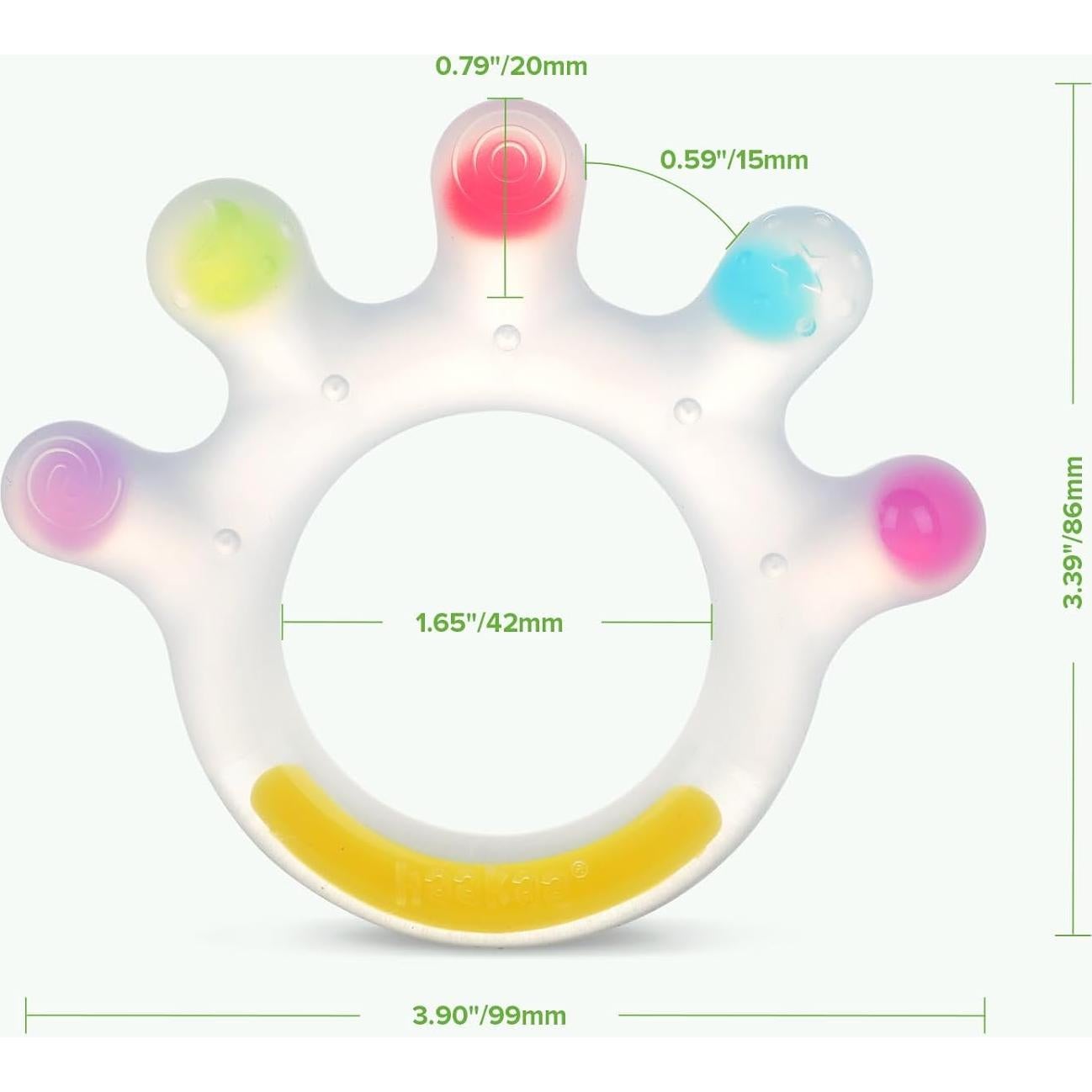 Mordedor de Silicona Haakaa Dinky Digits Palm 0-12 Meses