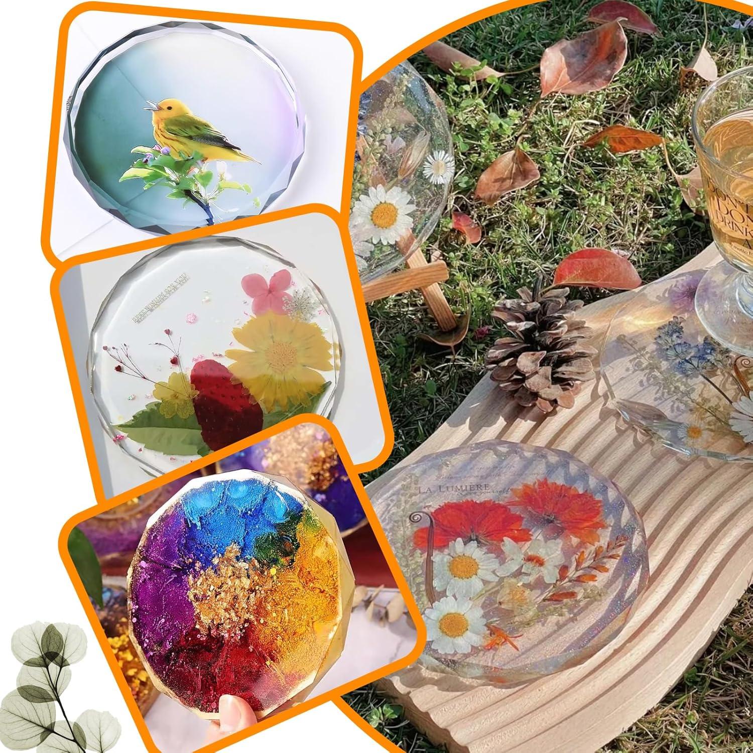 Moldes de Posavasos de Silicona ZQYSING 4 Piezas 13.2 cm