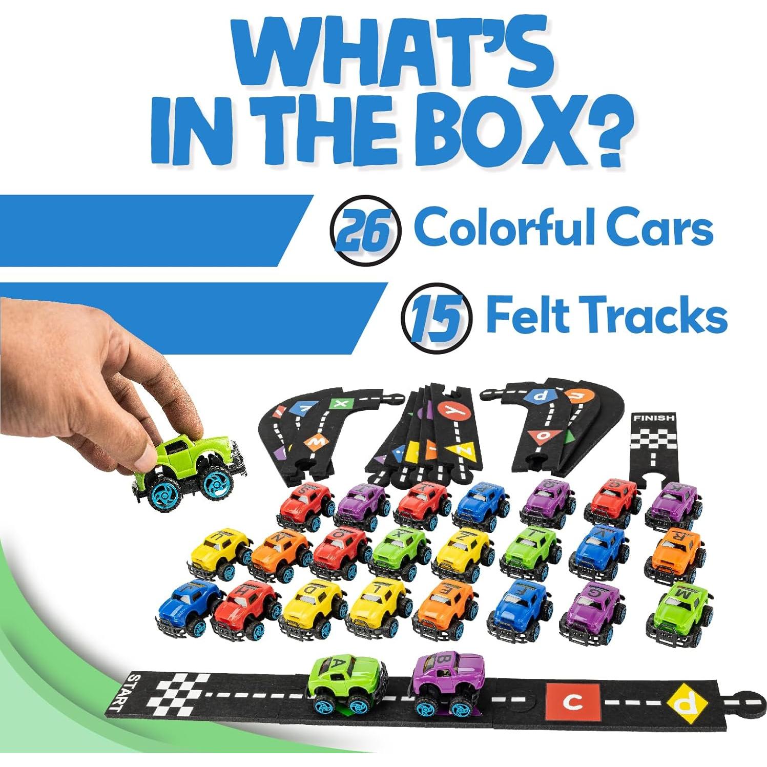 Juego de Coches del Alfabeto Skoolzy - 36 Piezas Educativas