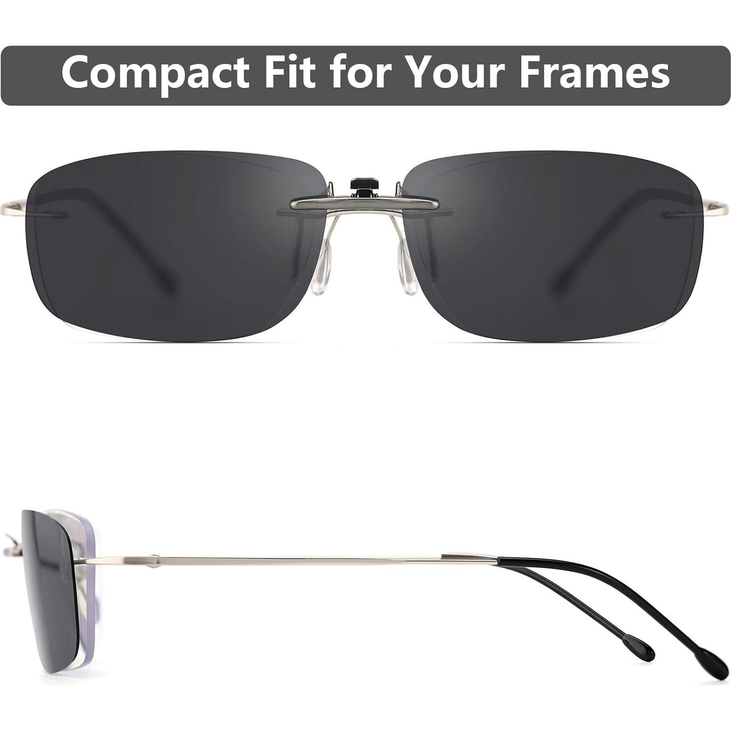 Gafas de sol clip en polarizadas CAXMAN UV400 para adultos