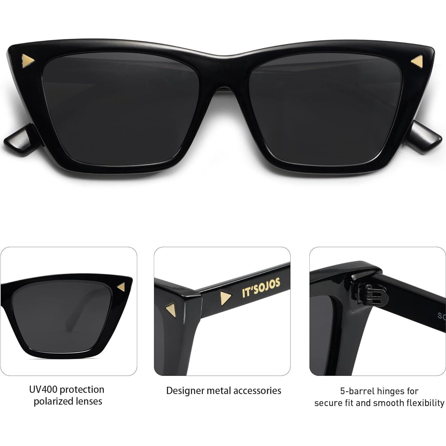 Gafas de sol SojoS SJ2297 ojo de gato UV400 para mujeres