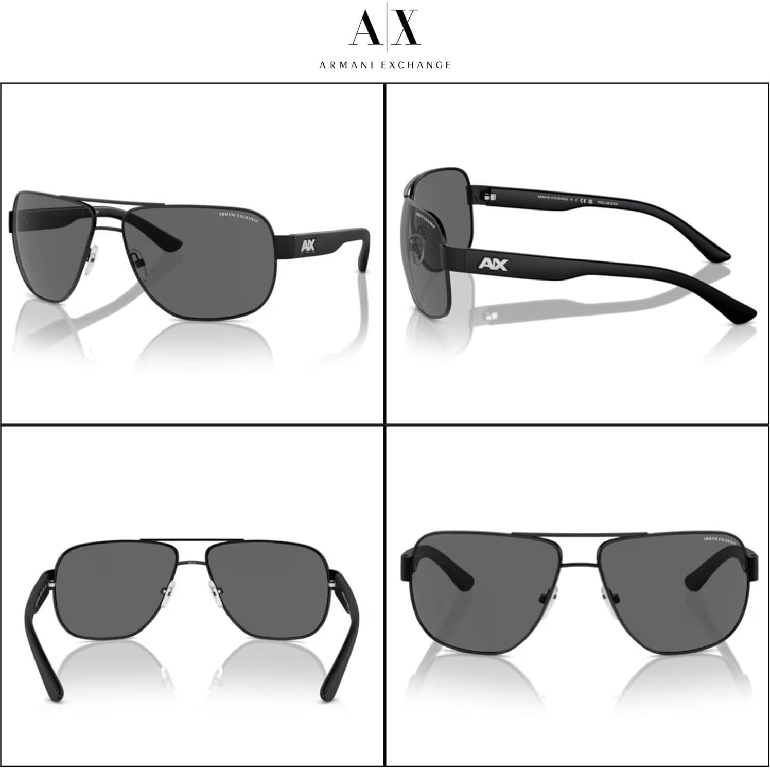 Gafas de sol Aviador Armani Exchange AX2012S con Kit de Cuidado