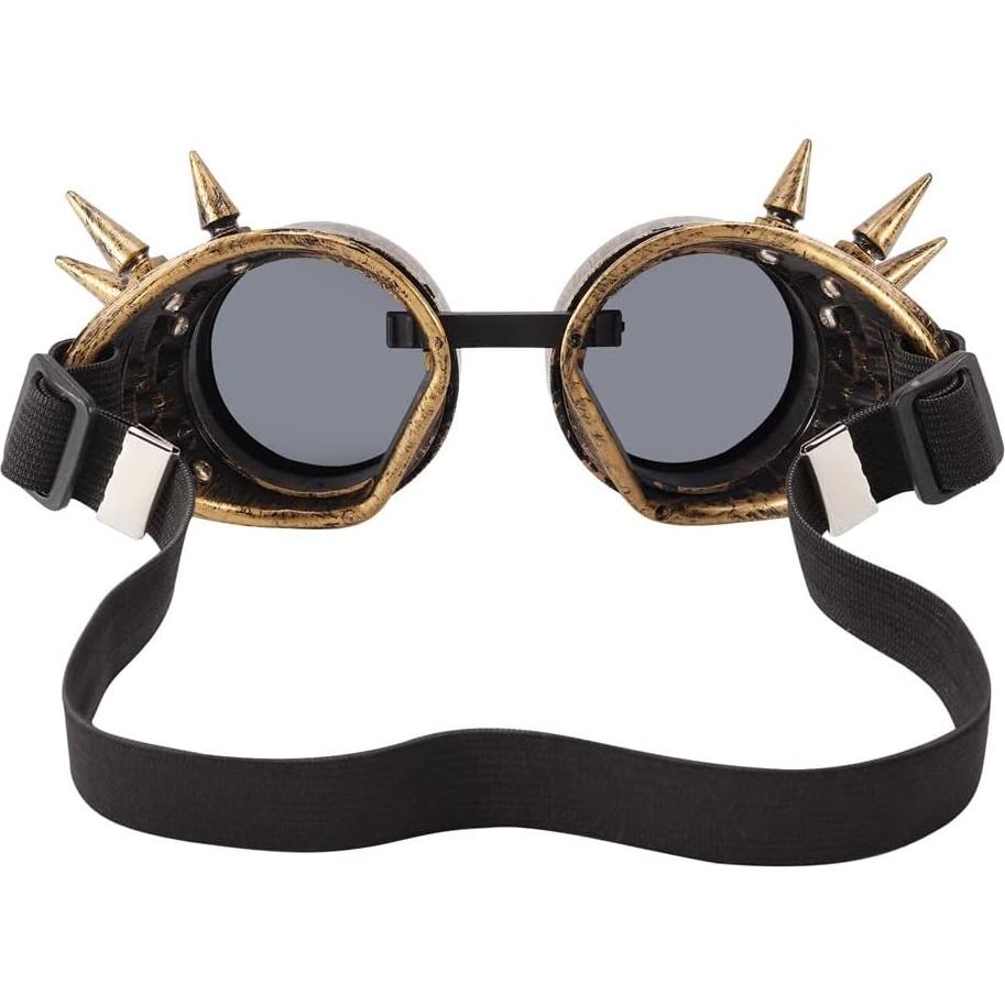 Gafas Steampunk Vintage Lelinta Ajustables para Cosplay