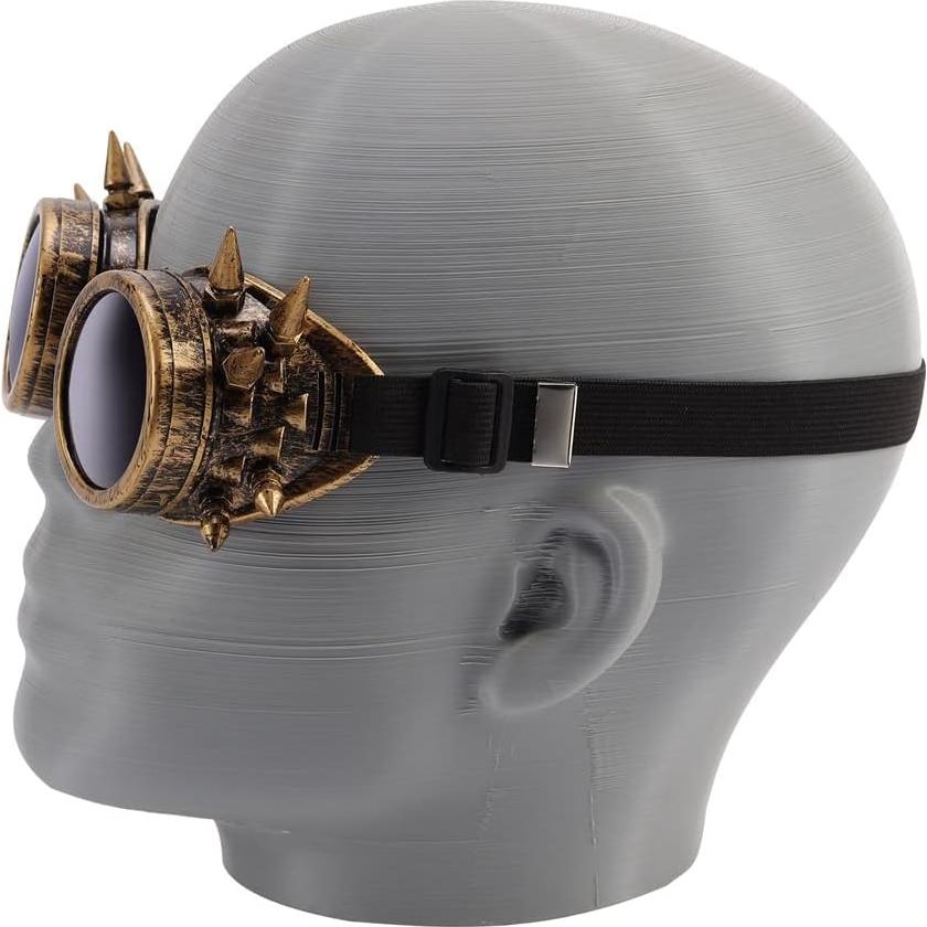 Gafas Steampunk Vintage Lelinta Ajustables para Cosplay