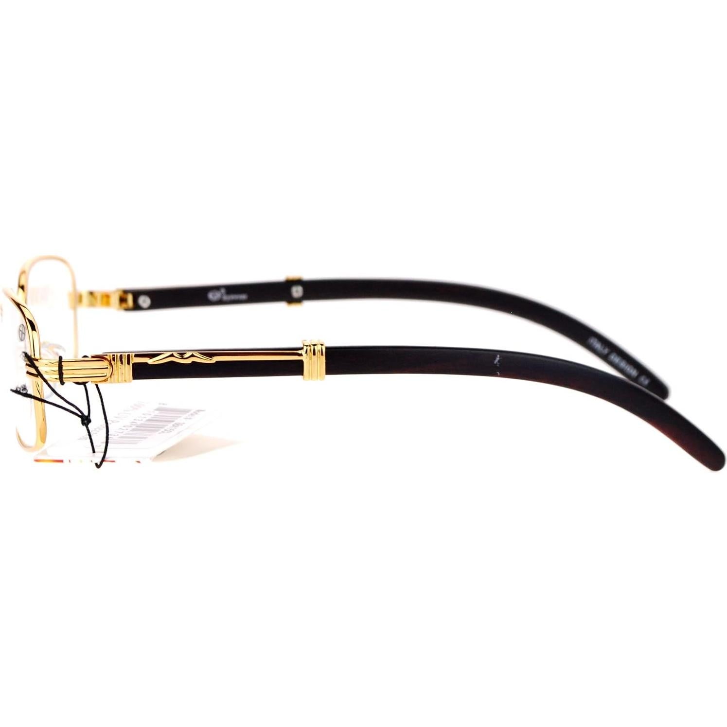 Gafas Rectangulares de Metal SA106 Vintage Art Nouveau