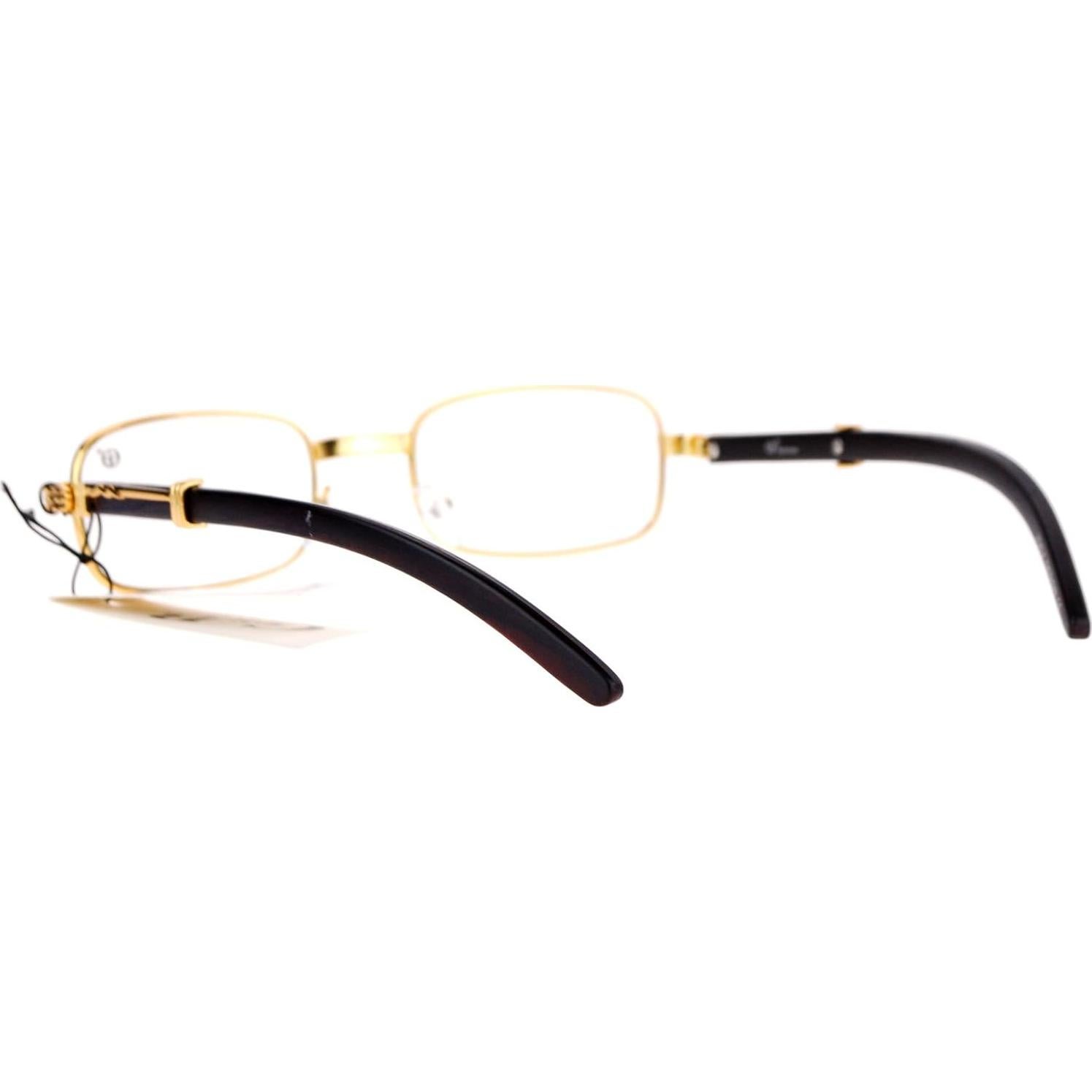 Gafas Rectangulares de Metal SA106 Vintage Art Nouveau