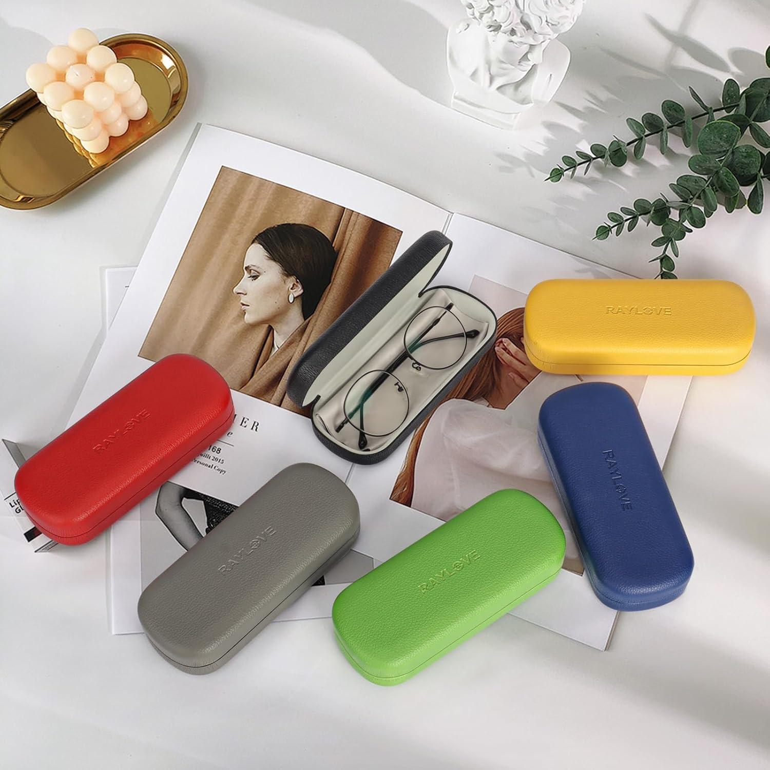 Estuche Duro para Gafas RayLove con Paño de Limpieza - Negro