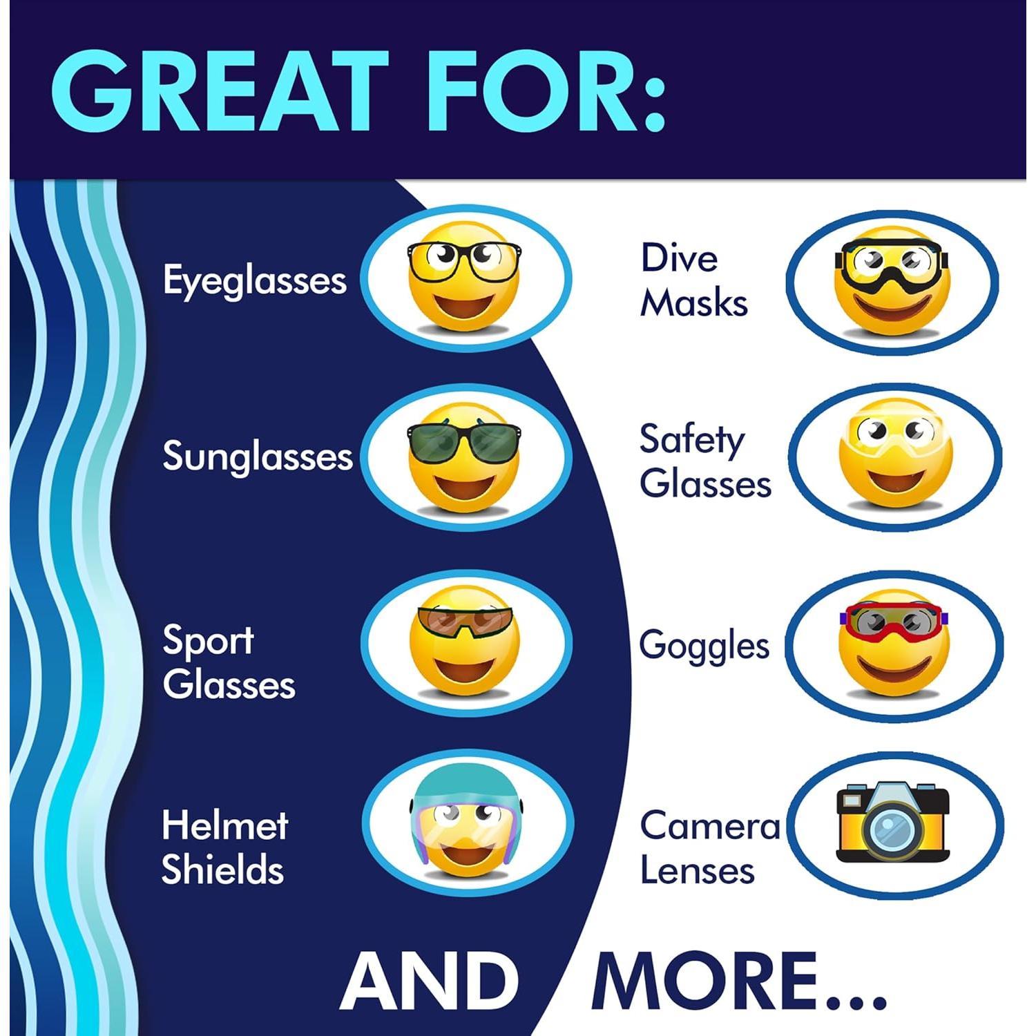 Kit de Limpiador de Lentes Clear View - Portátil con Spray y Paño