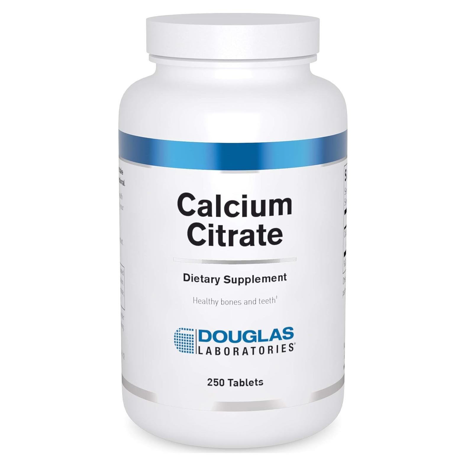 Citrato de Calcio Douglas Laboratories 250 mg 250 Tabletas