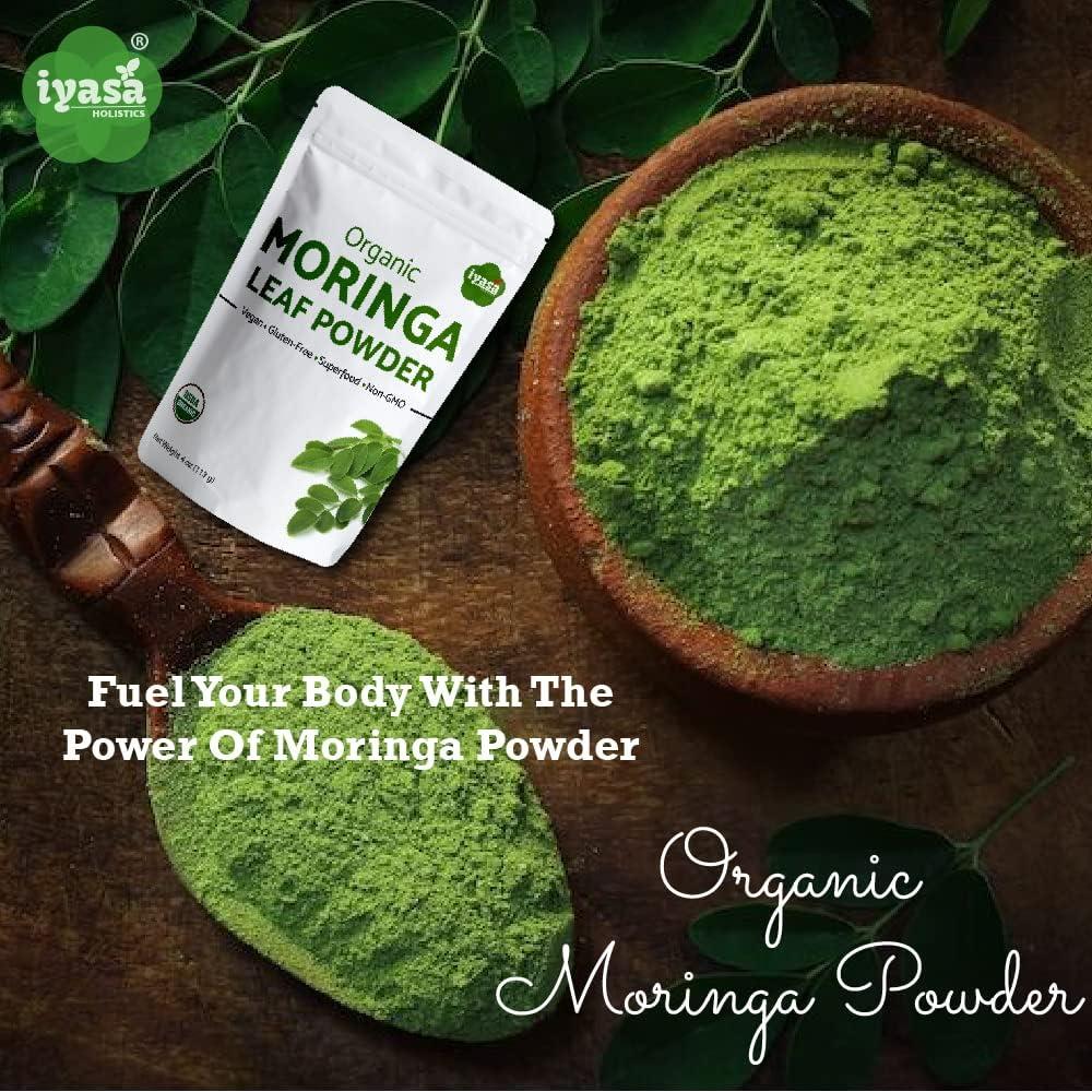 Polvo de Moringa Orgánica Iyasa 113g - Superalimento Natural
