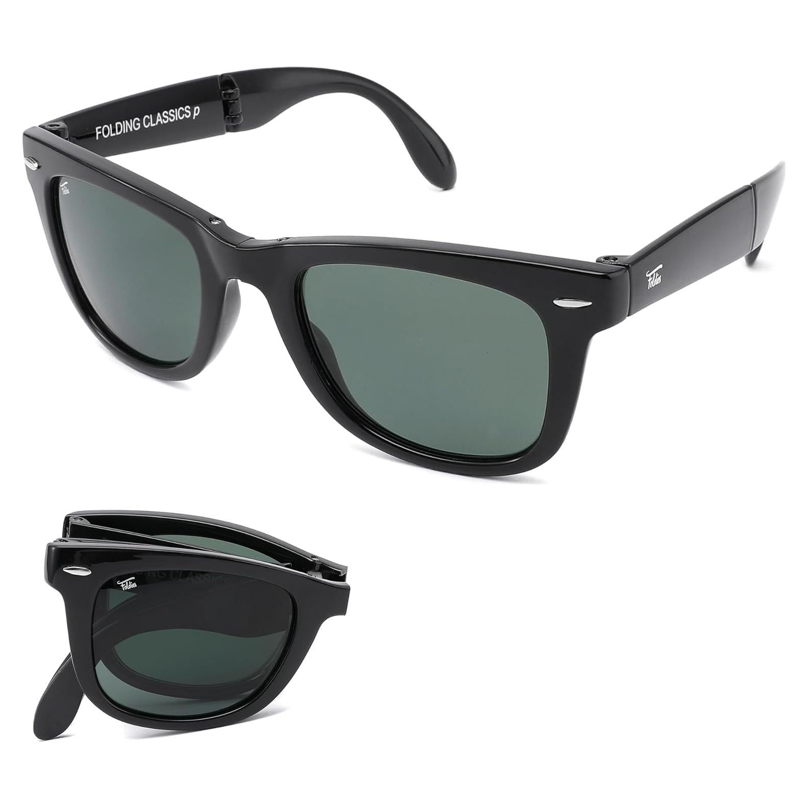 Gafas de sol plegables HepTEK UV400 con estuche de cuero