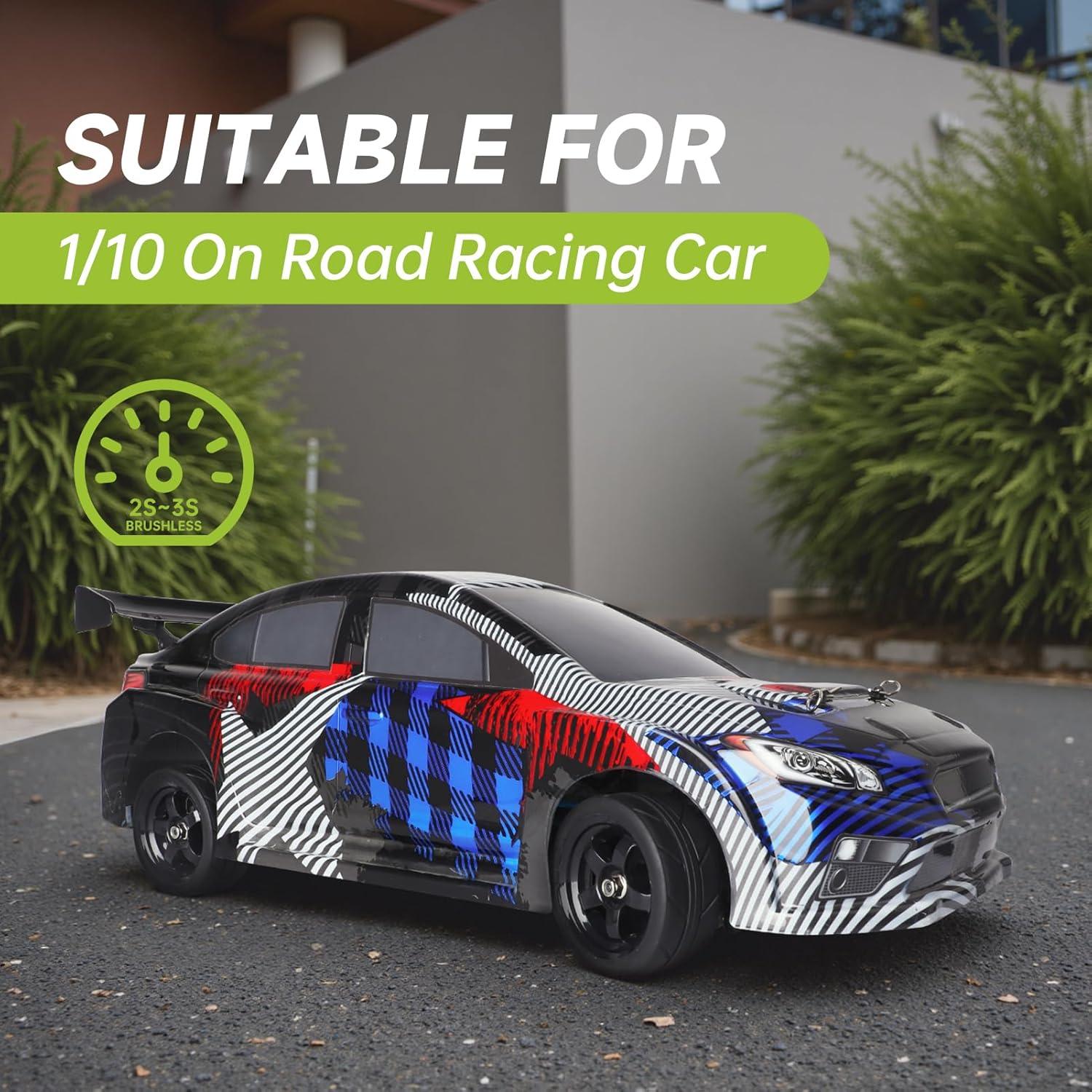 Ruedas de 12mm Hobbyfire con Neumáticos de Goma 65mm para RC