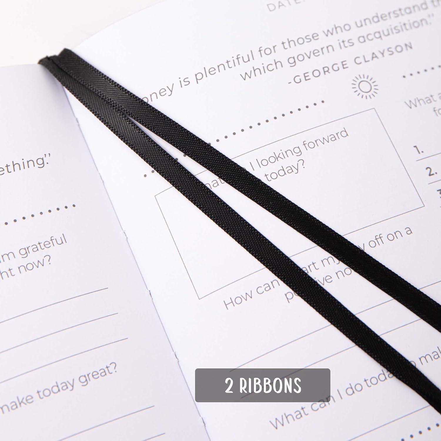 Diario de Autocuidado MGGAO A5 Negro con Preguntas Guiadas