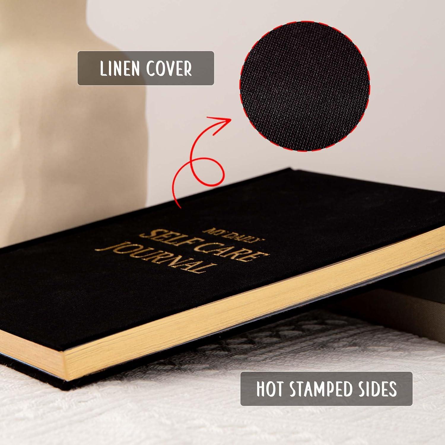 Diario de Autocuidado MGGAO A5 Negro con Preguntas Guiadas