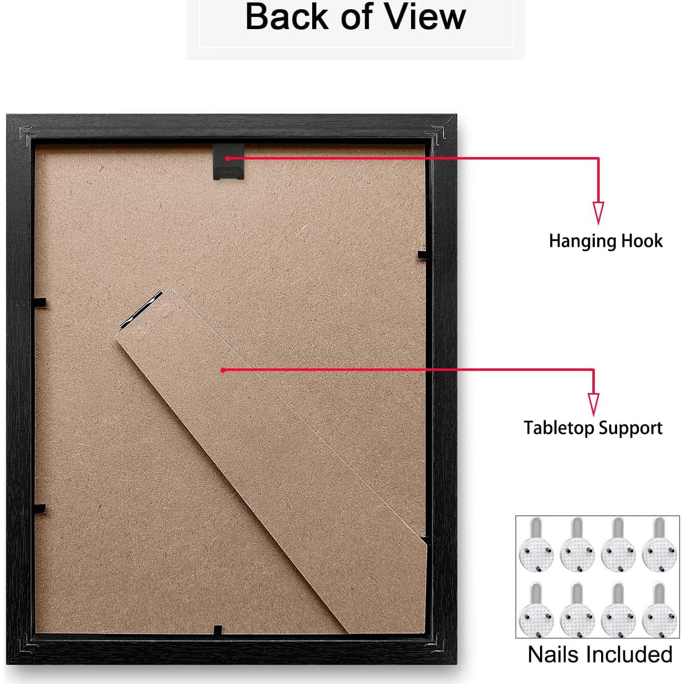 Impresiones de Arte de Pared Enmarcadas HoozGee 20x25cm Glam Teal