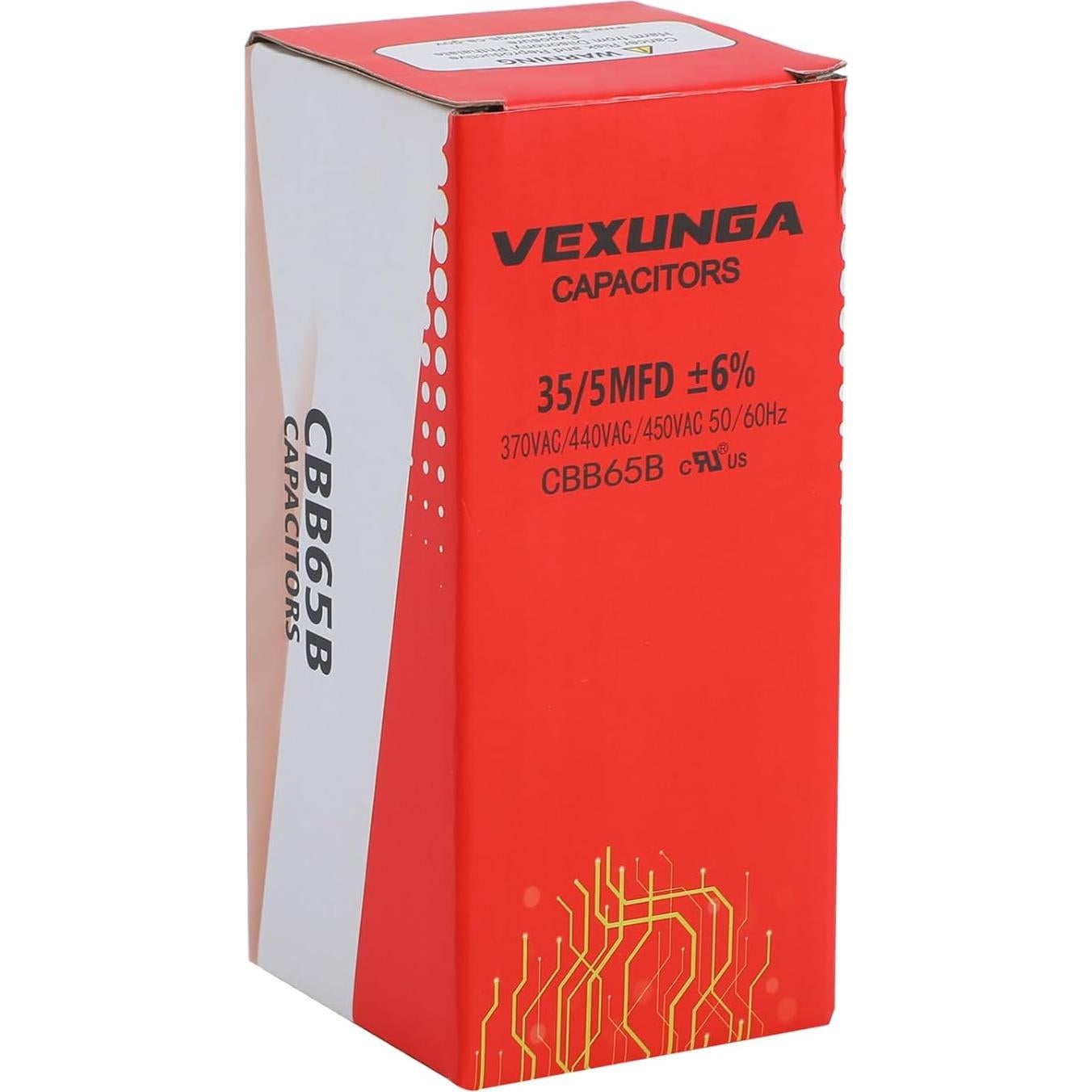 Capacitor AC VEXUNGA 35+5uF 370/440/450VAC Doble Función