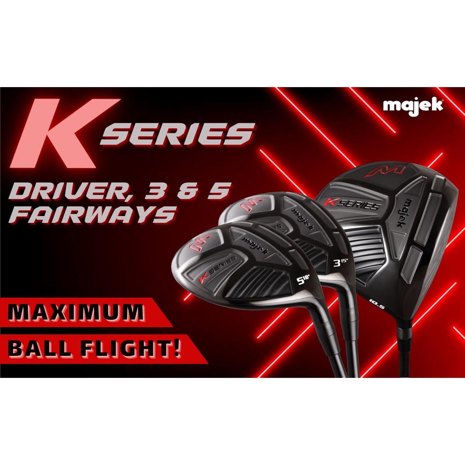 Conjunto de Palos de Golf Majek K-Series Driver 10.5° Diestro