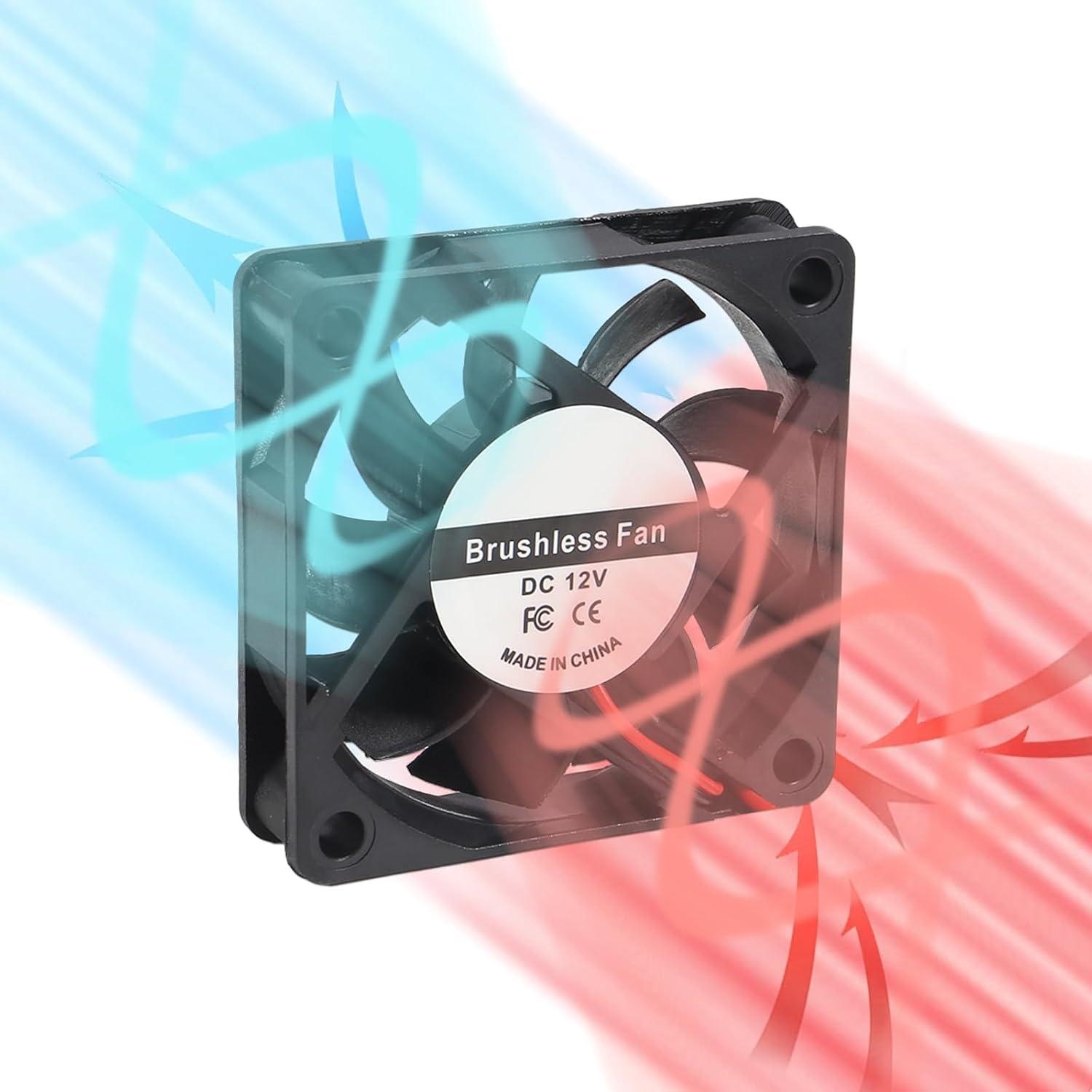 4 Ventiladores Silenciosos AITIAO 6010 12V 60x60x10mm