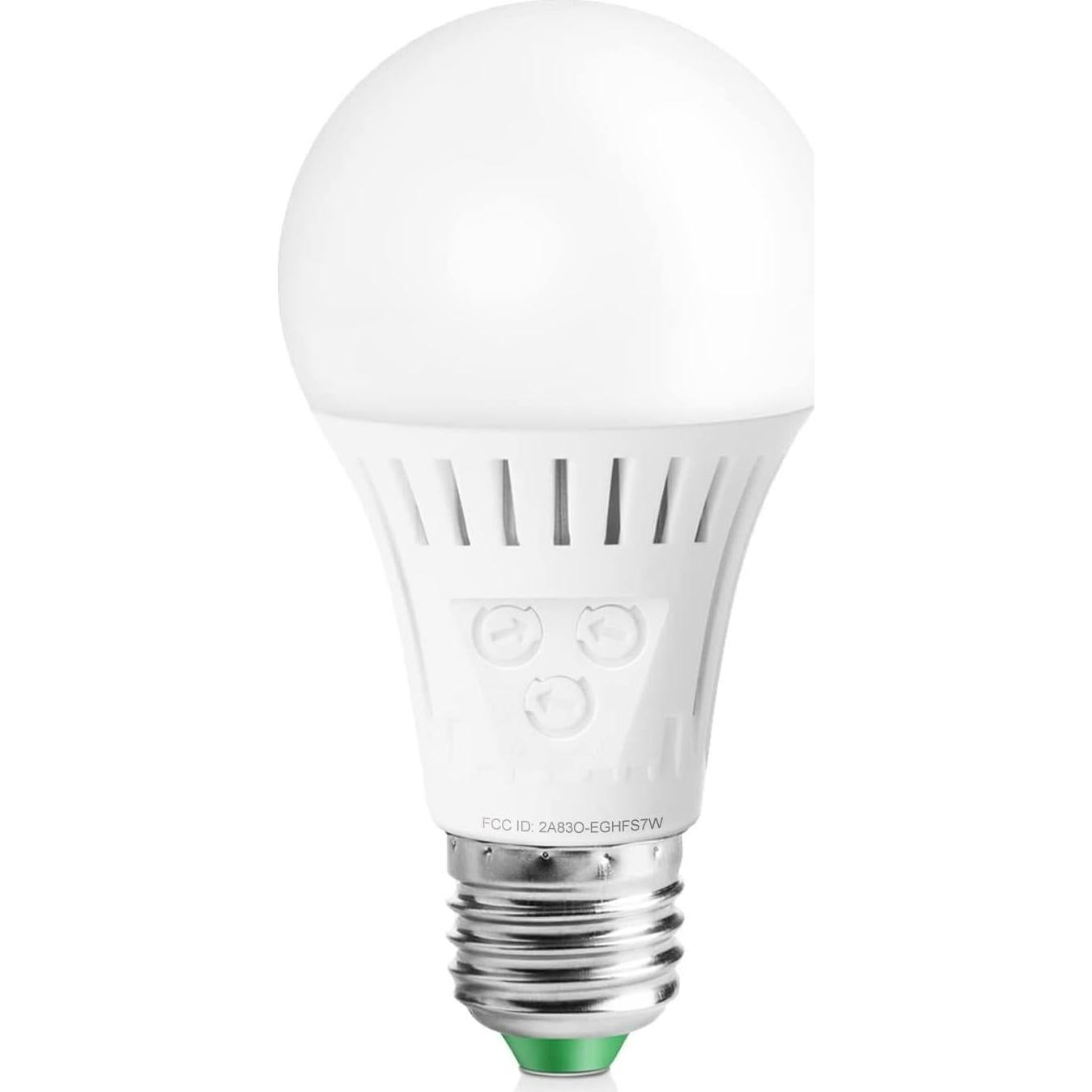 Bombilla LED Elrigs E26 7W con Sensor de Movimiento y Dusk to Dawn