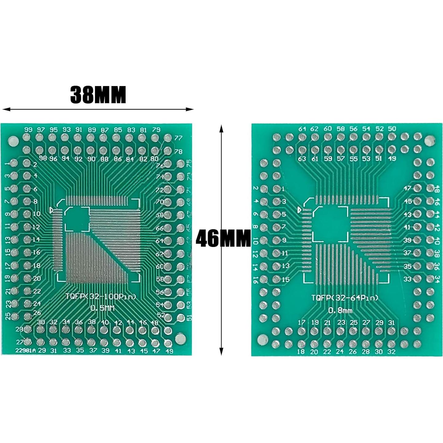 10 Placas Adaptadoras SMD a DIP Cermant 38x46mm