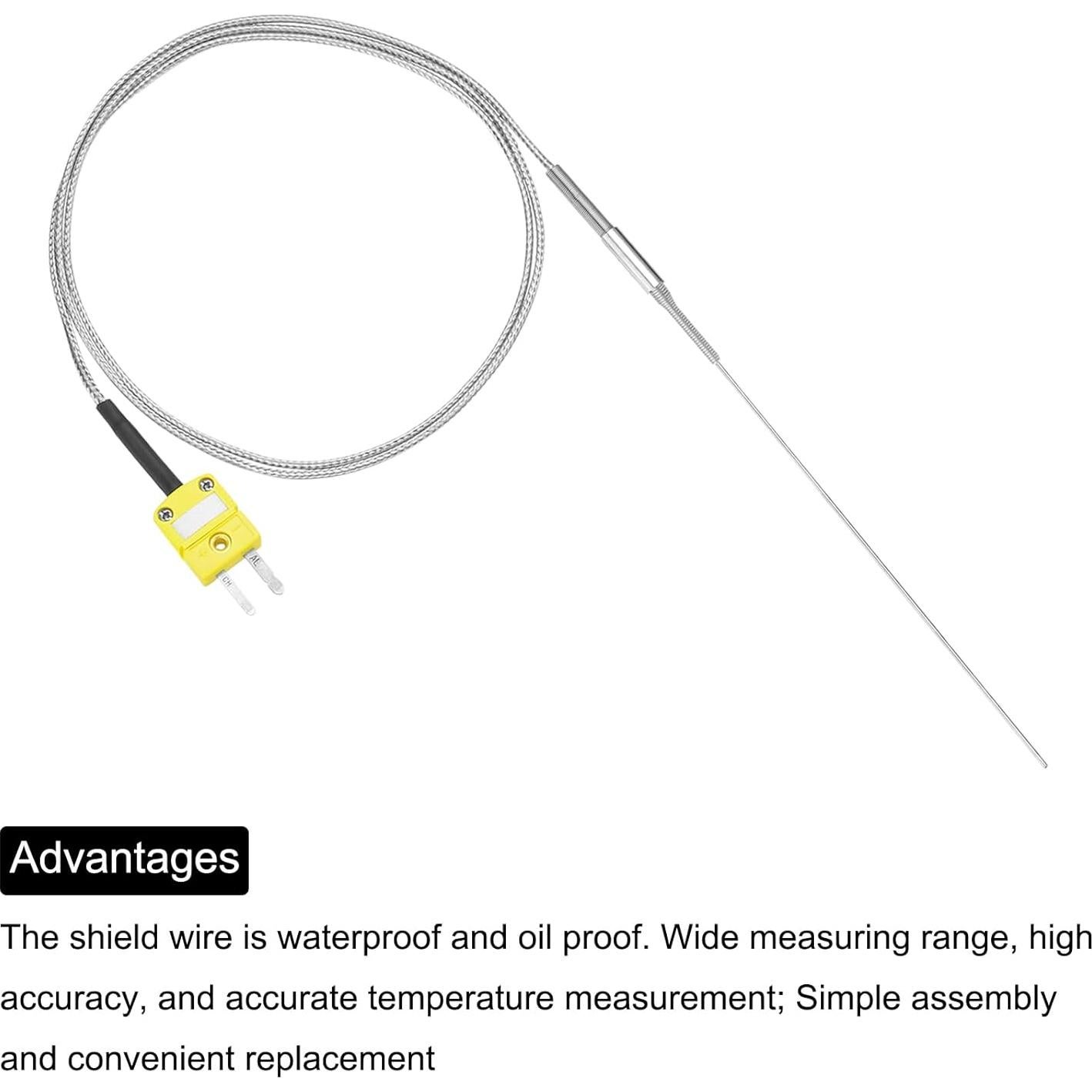 Termopar tipo K MECCANIXITY sonda 0.5x150mm -50 a 1100°C