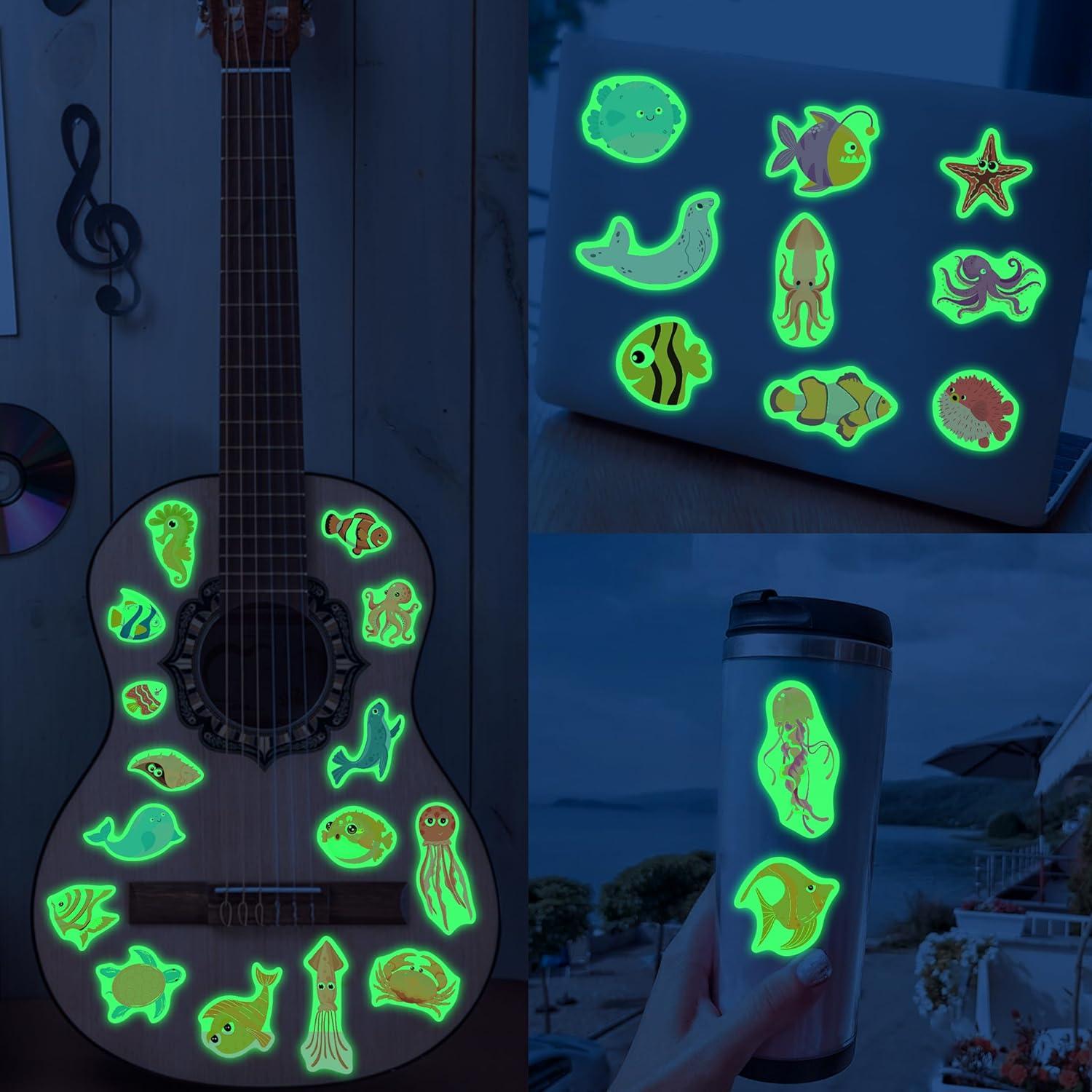 Pegatinas Luminosas de Animales Marinos Robmoda - 52 Pcs