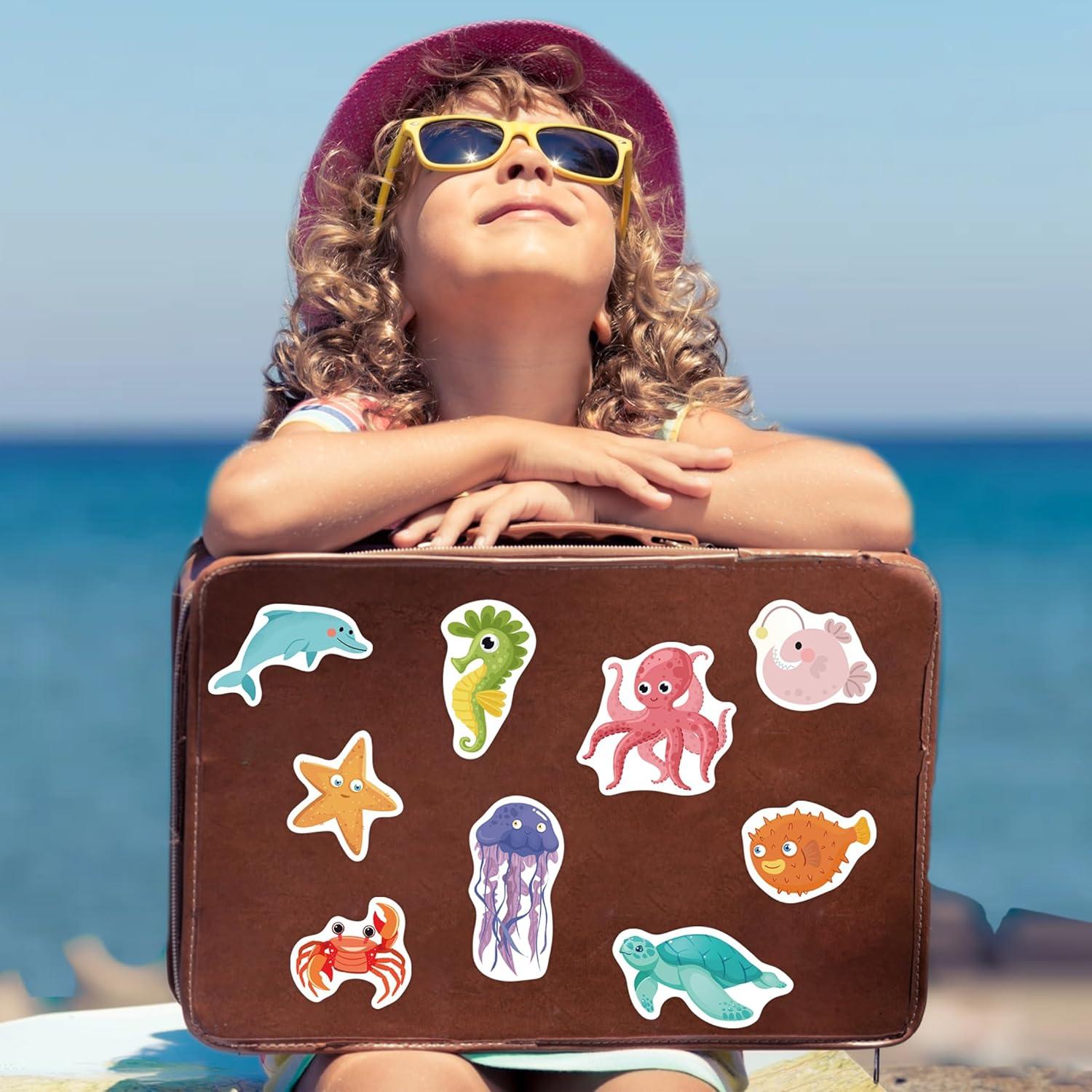 Pegatinas Luminosas de Animales Marinos Robmoda - 52 Pcs