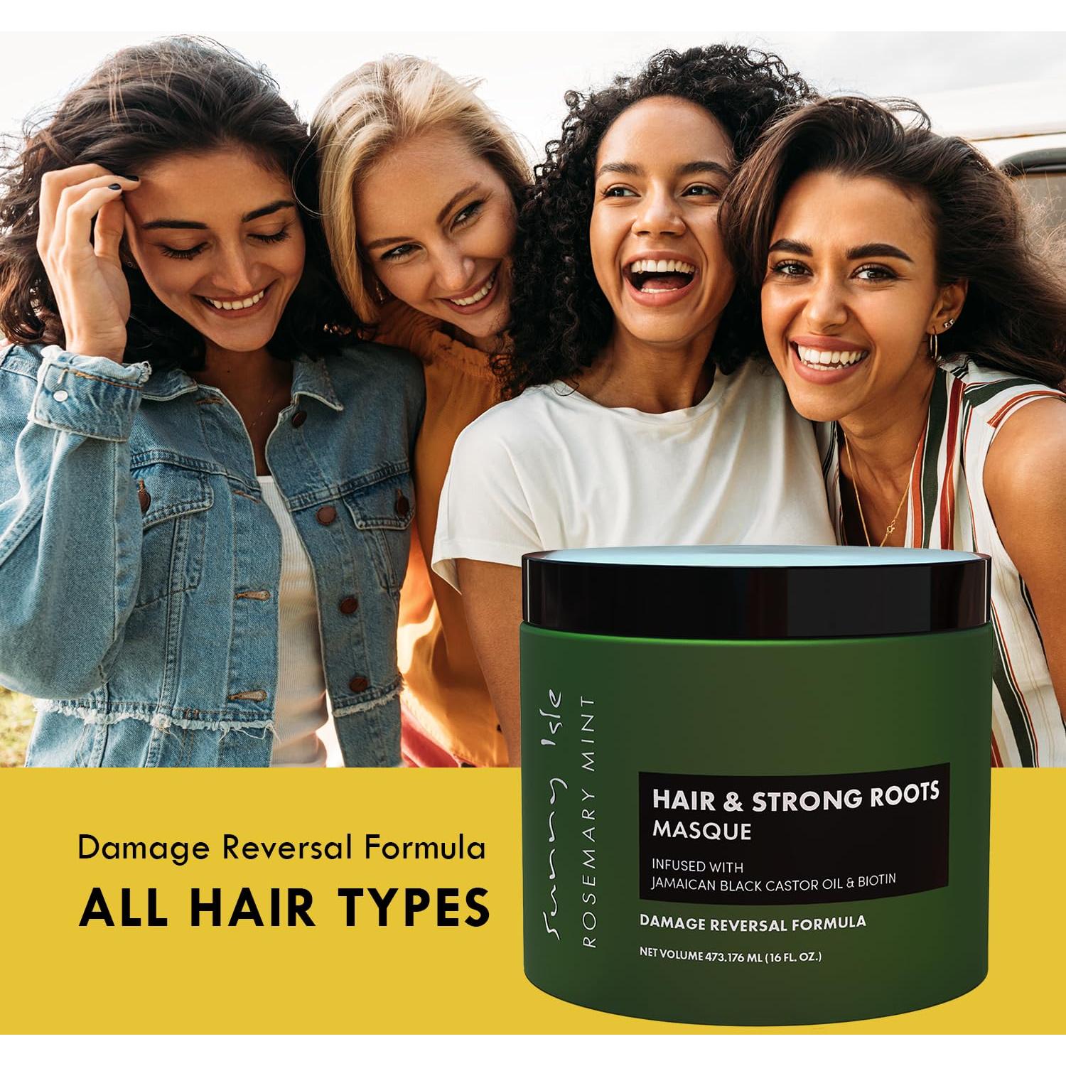 Mascarilla de Romero y Menta Sunny Isle 473ml - Crecimiento y Reparación