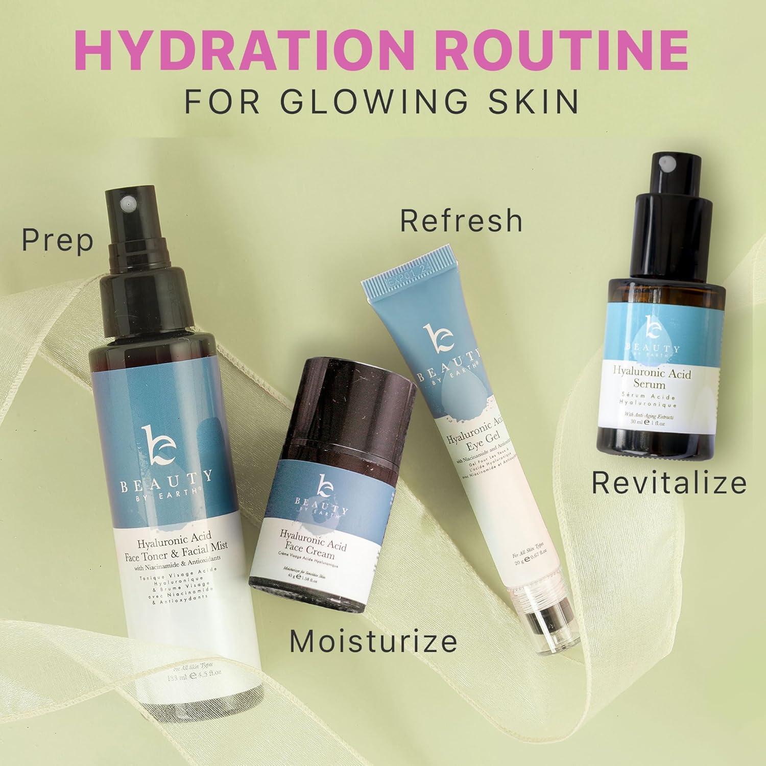 Hidratante Facial Ácido Hialurónico Beauty by Earth 85g