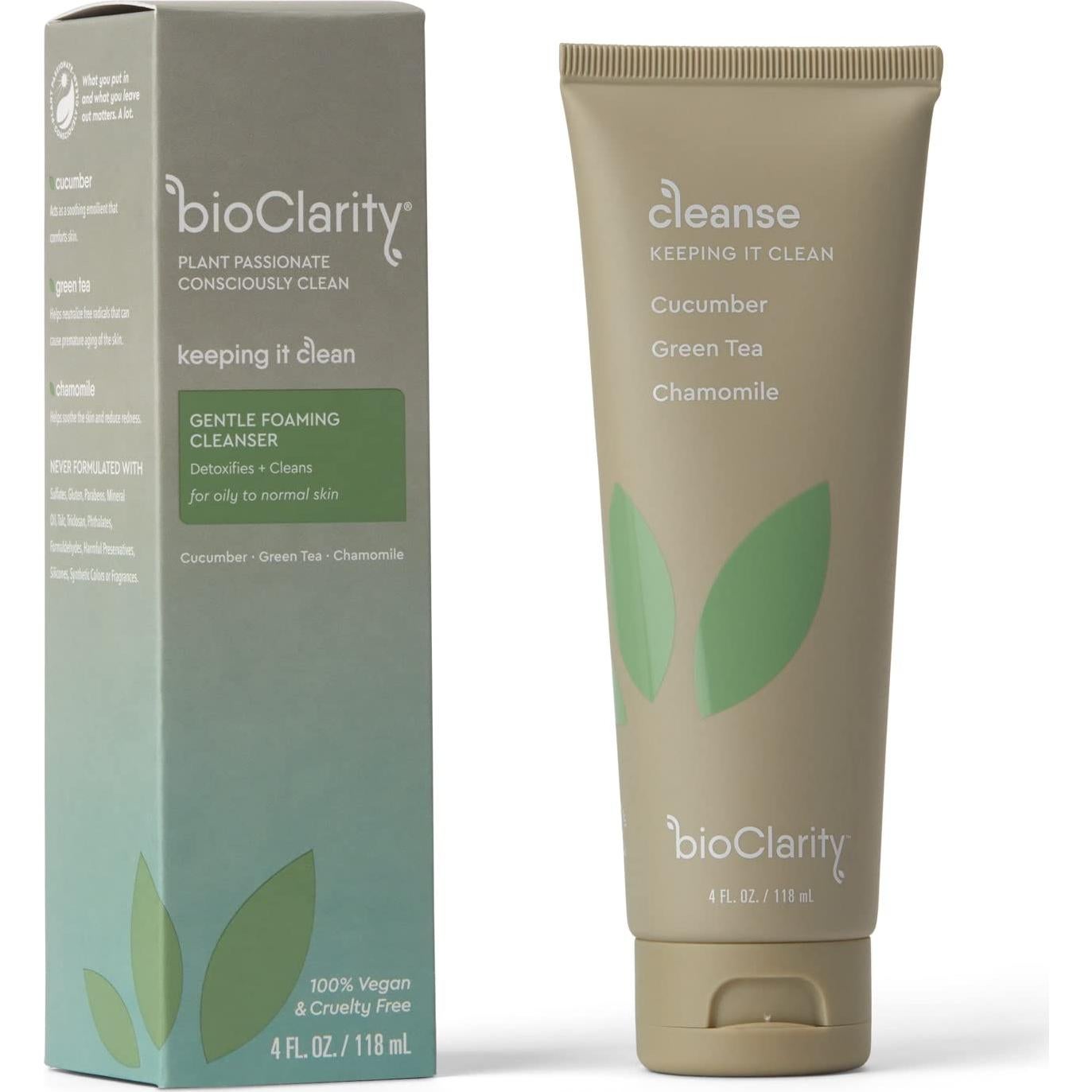 Limpiador Facial BioClarity 66.5 ml | Vegano y Natural para Piel Grasa