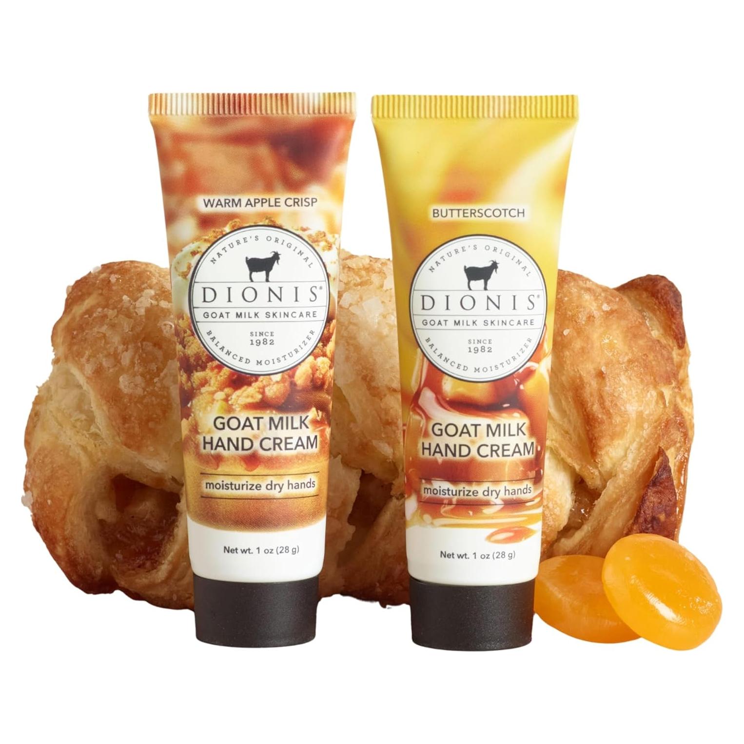 Duo de Crema de Manos Dionis Leche de Cabra Manzana Caramelo 90g