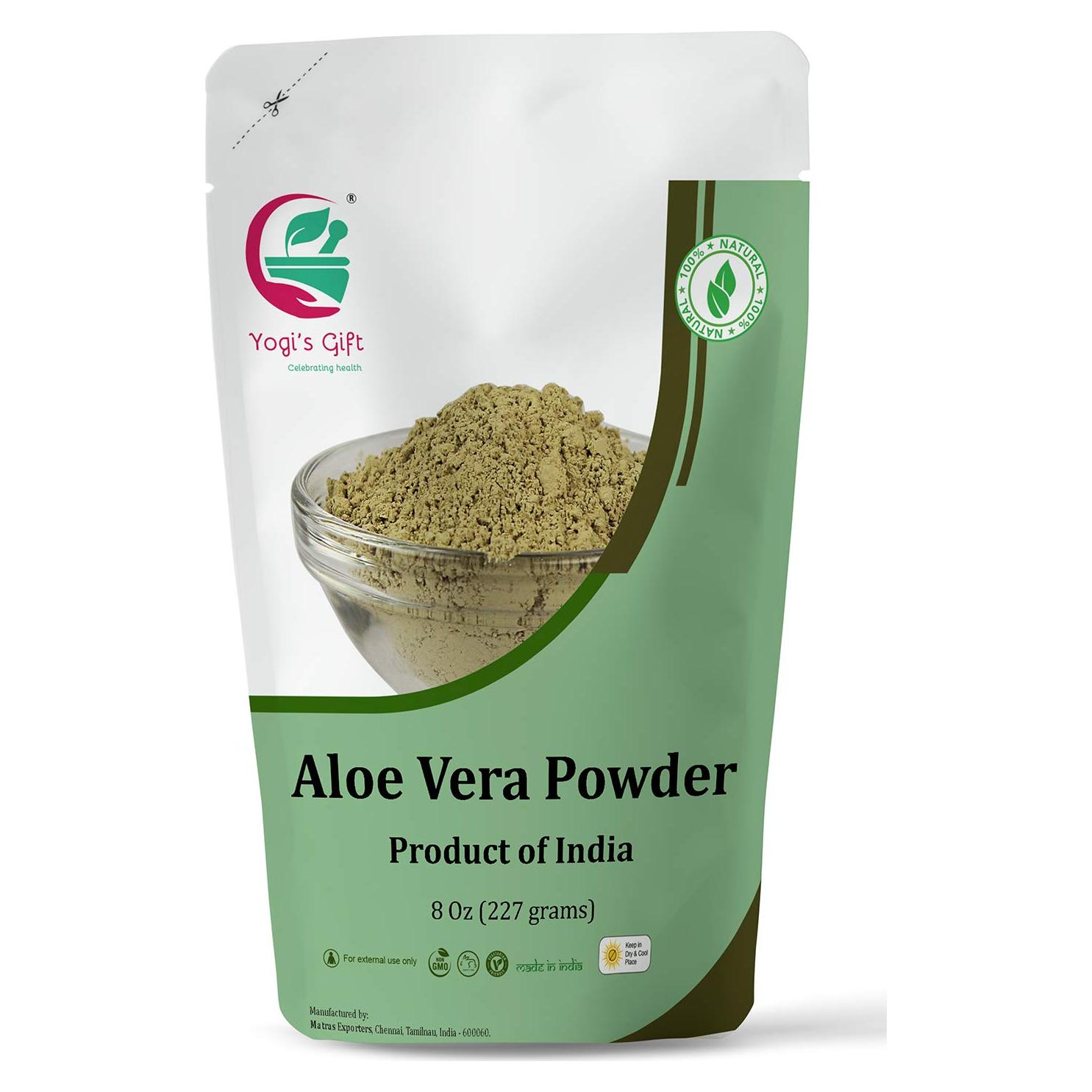 Polvo de Aloe Vera 226 g Yogi's Gift - Hidratante Facial y Capilar